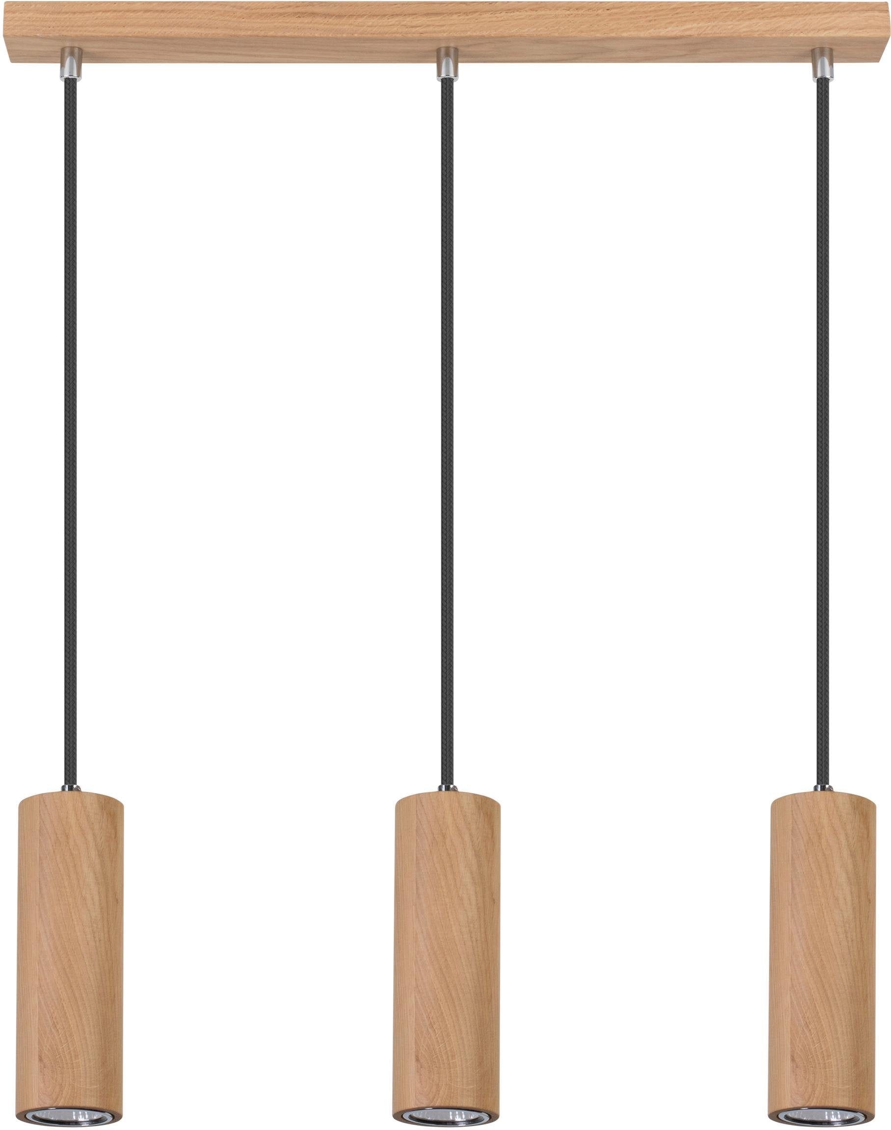 SPOT Light Pendelleuchte »PIPE«, 3 flammig-flammig, Hängeleuchte,  Naturprodukt aus Eichenholz, LED wechselbar kaufen im OTTO Online Shop