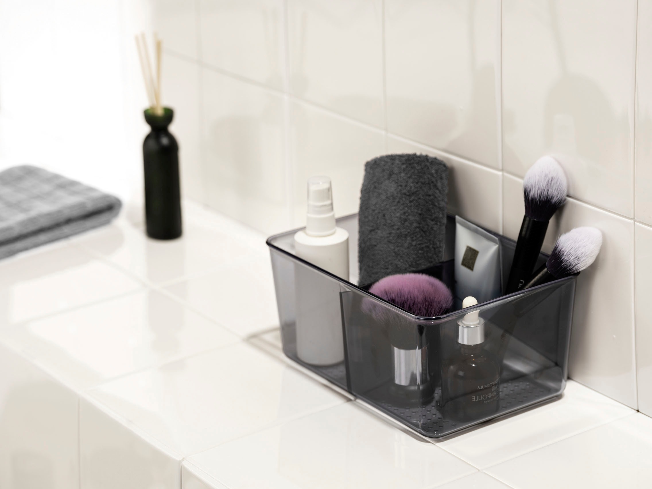 WENKO Badorganizer »San Diego«, 2 Fächer, aus 100 % recycelten PET-Flaschen