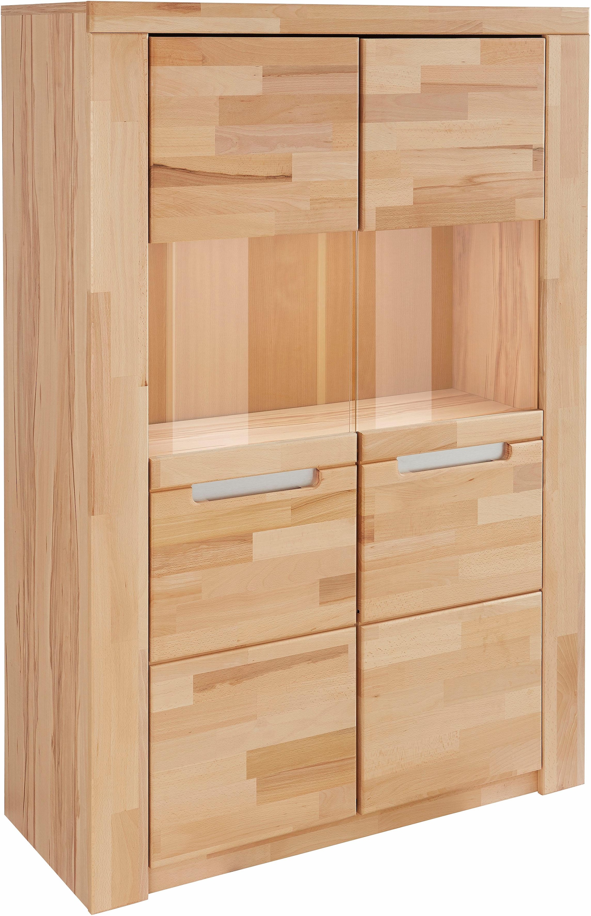 Home affaire Highboard »Kolding«, Breite 100 cm mit 2 Glastüren