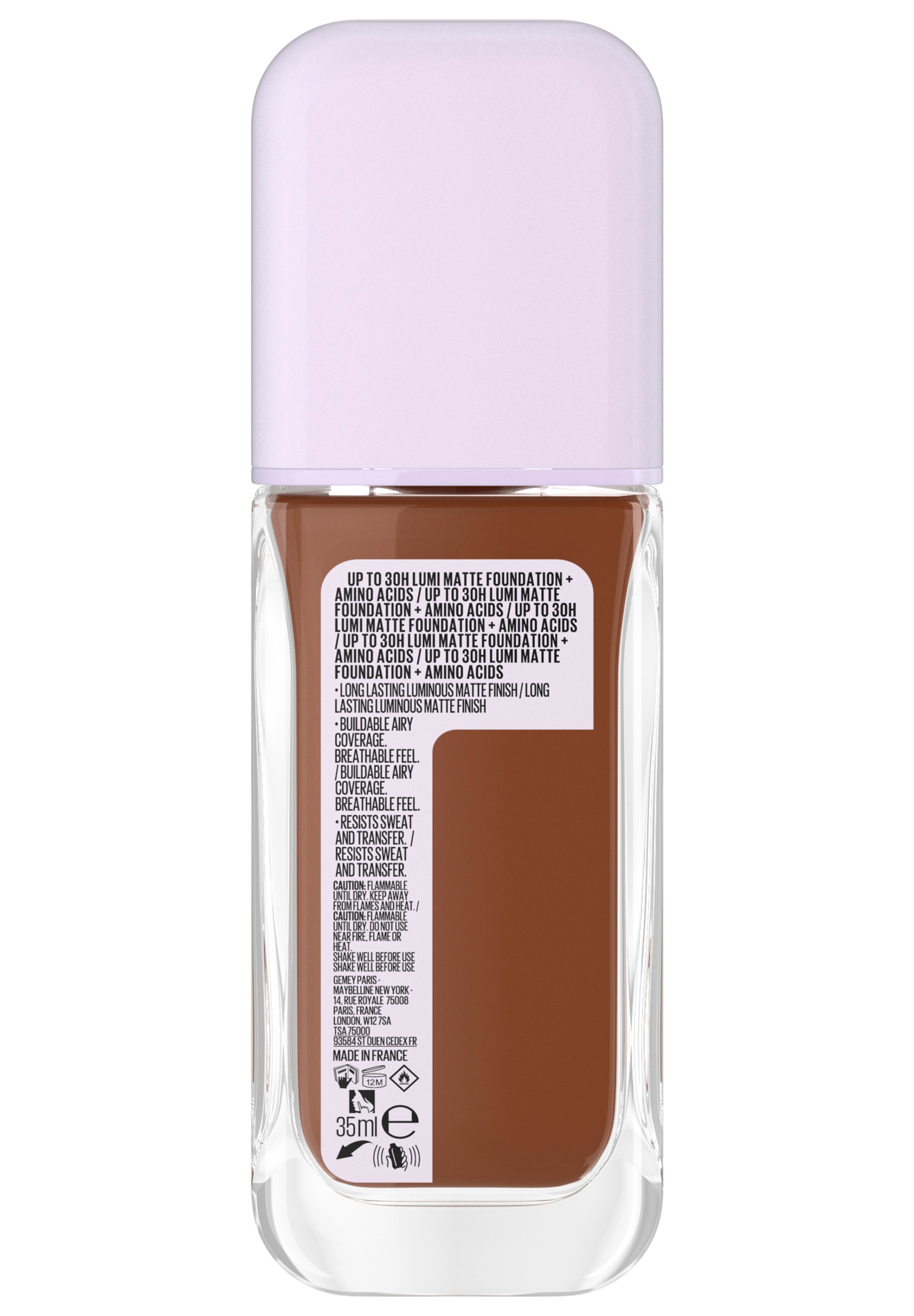 MAYBELLINE NEW YORK Foundation »SUPER STAY LUMI MATTE FOUNDATION« mittlere bis hohe Deckkraft, ultra-frisches mattes Finish
