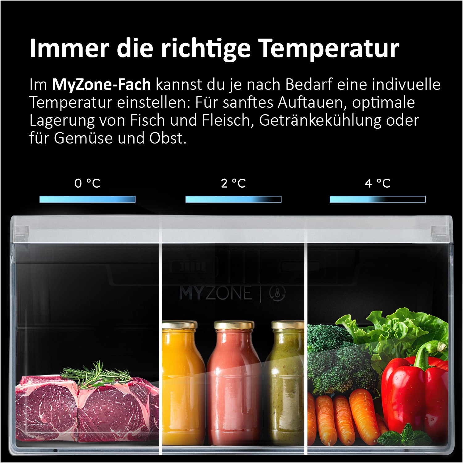Haier Kühl-/Gefrierkombination 3D 60 SERIES 5 »HTW5620CNMP« 205 cm hoch 59,5 cm breit Humidity Zone: Obst, Gemüse und Salat 2x länger frisch halten