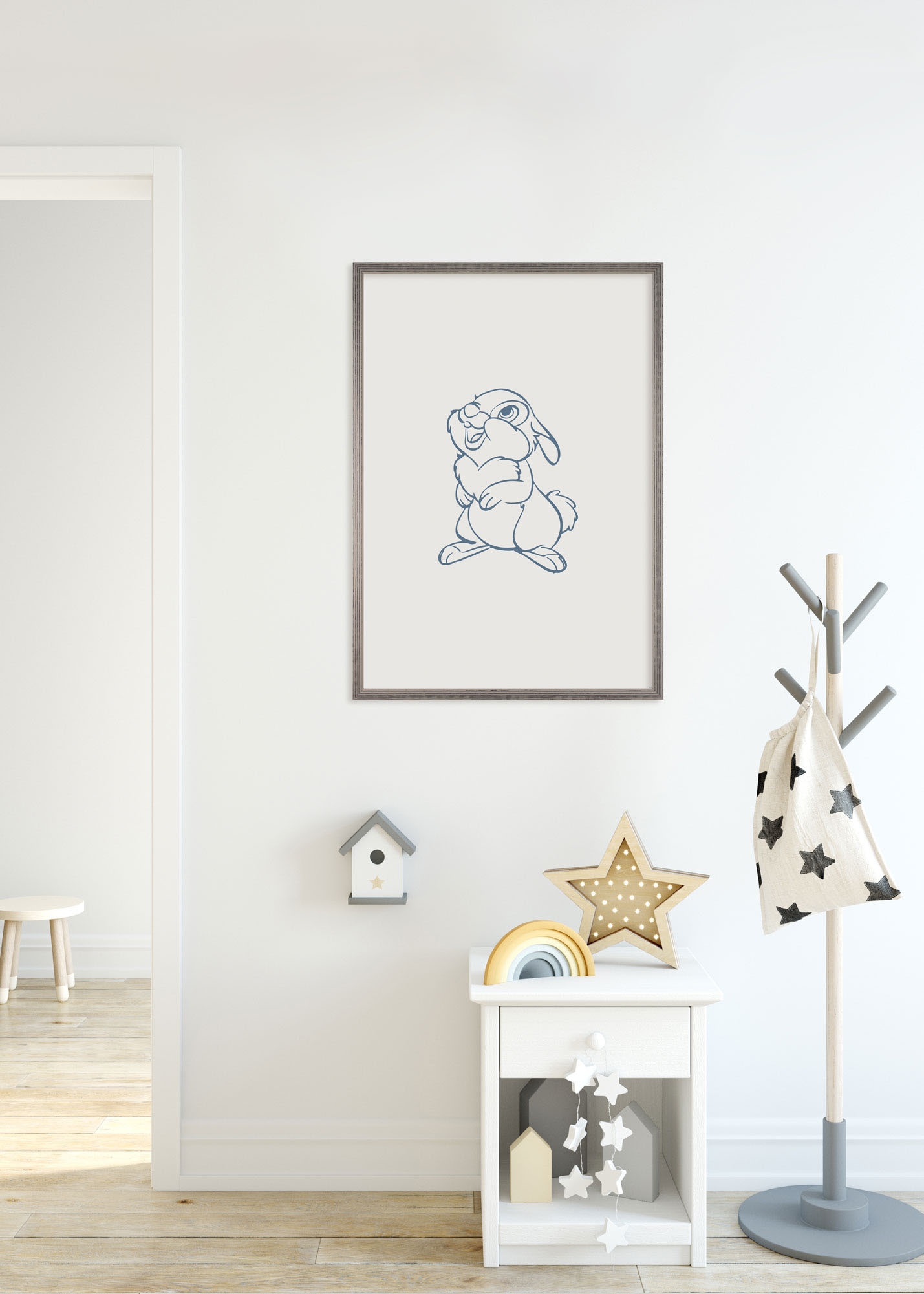 Komar Bild »Hey Thumper« Natur 1 Stk. tlg. Wandbild zur Dekoration im Kinderzimmer - ohne Rahmen