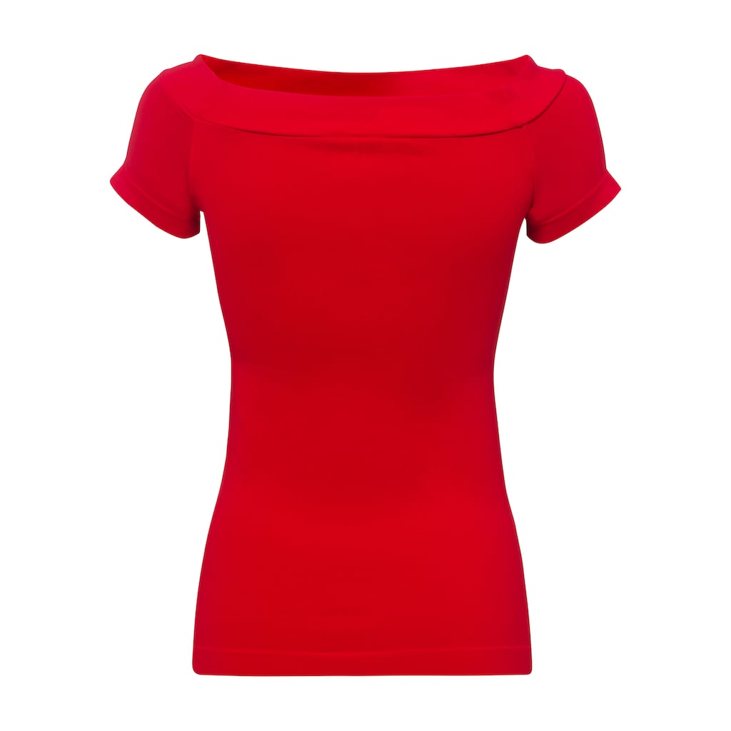 United Colors of Benetton Carmenshirt, mit femininen Carmen-Ausschnitt