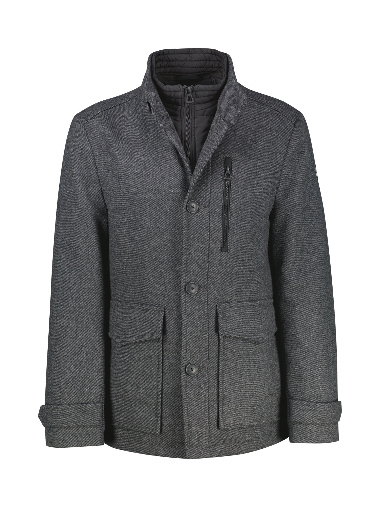 LERROS Outdoorjacke »LERROS Herren Wolljacke«, ohne Kapuze, Keine Angabe