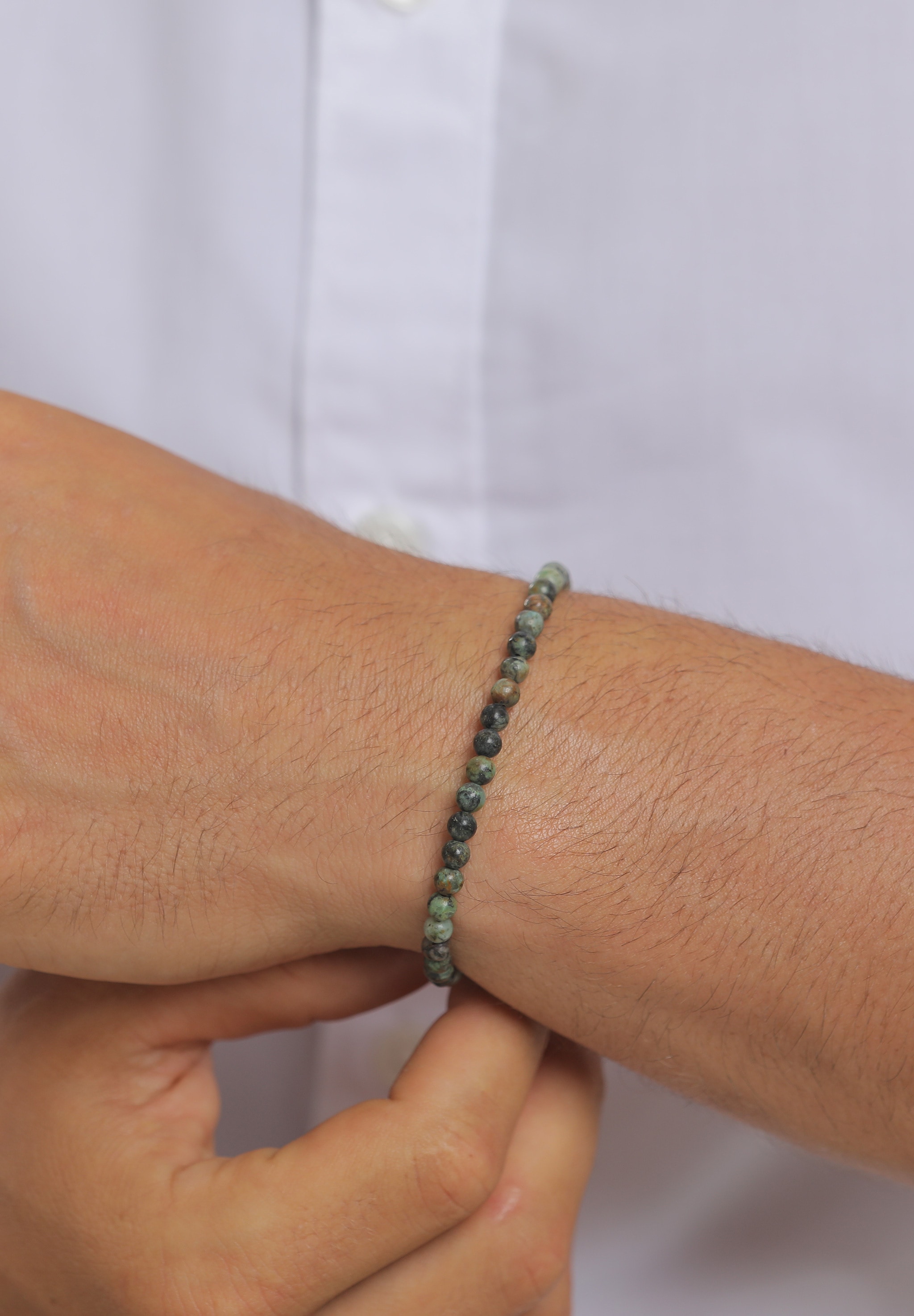 HAZE & GLORY Armkette »Armband Afrikanischer Türkis Ozean 925 Sterling Silber«