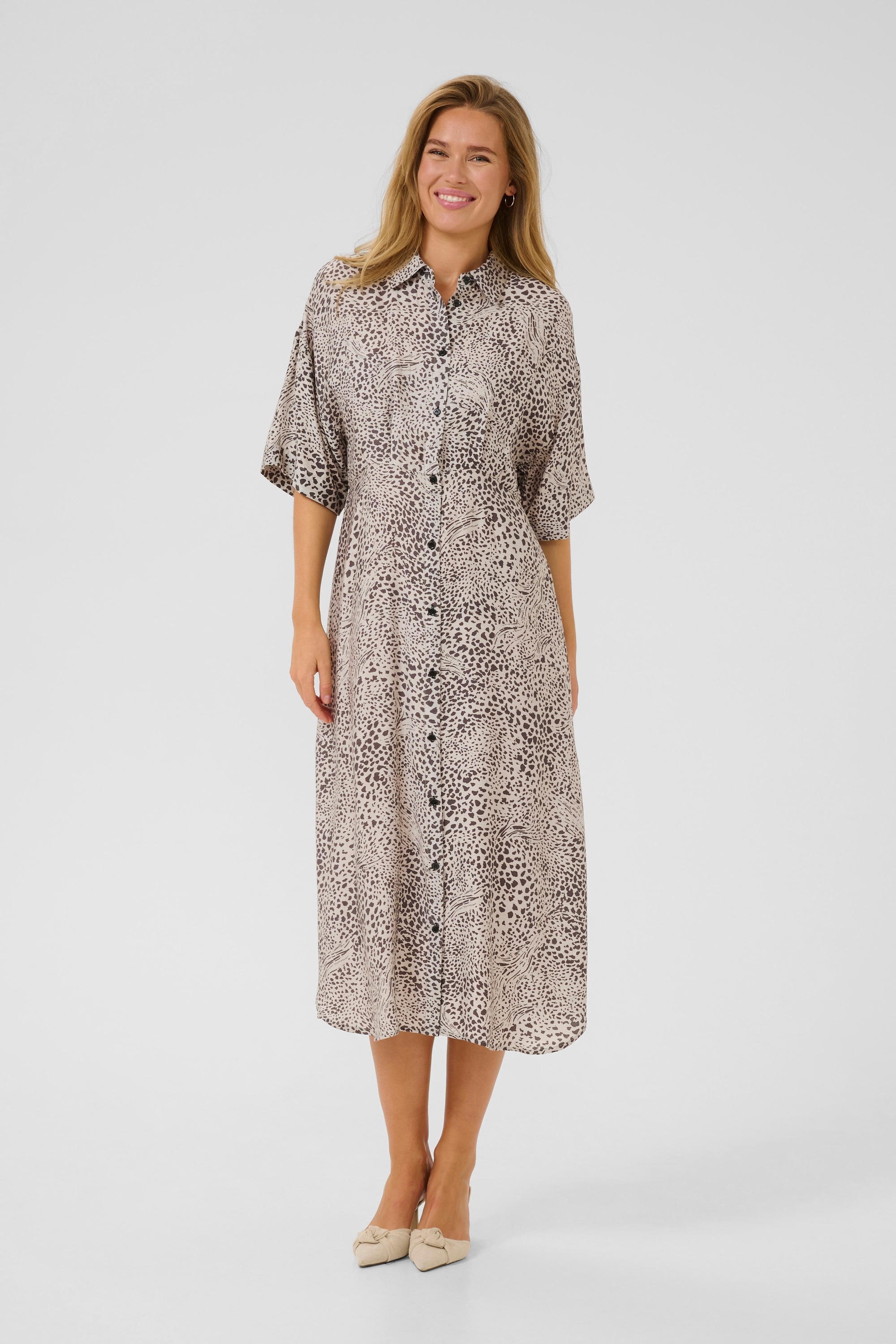 KAFFE Midikleid »Kleid KAdebra«