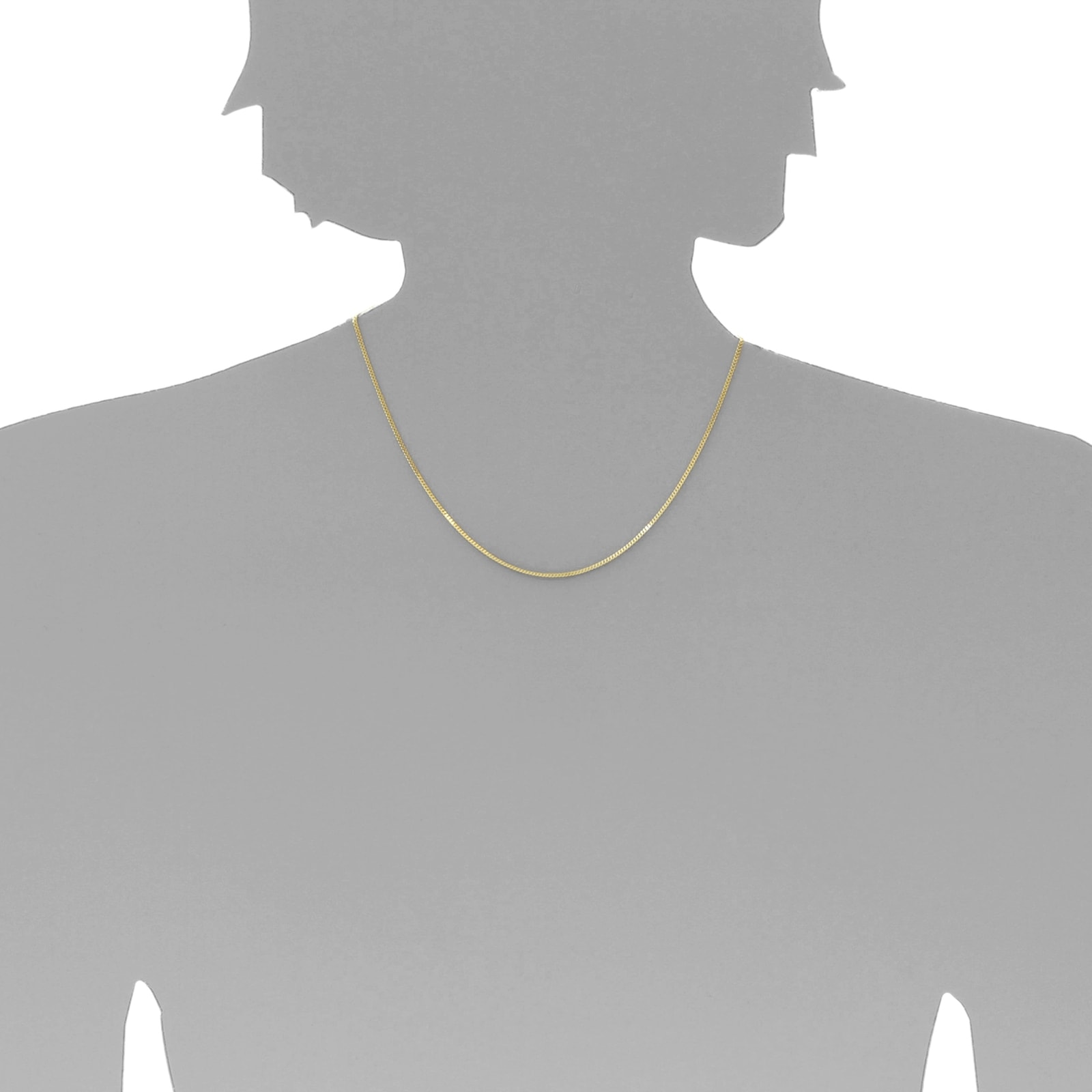 OSTSEE-SCHMUCK Goldkette »- Panzer 1,2 mm - Gold 333/000 -,«
