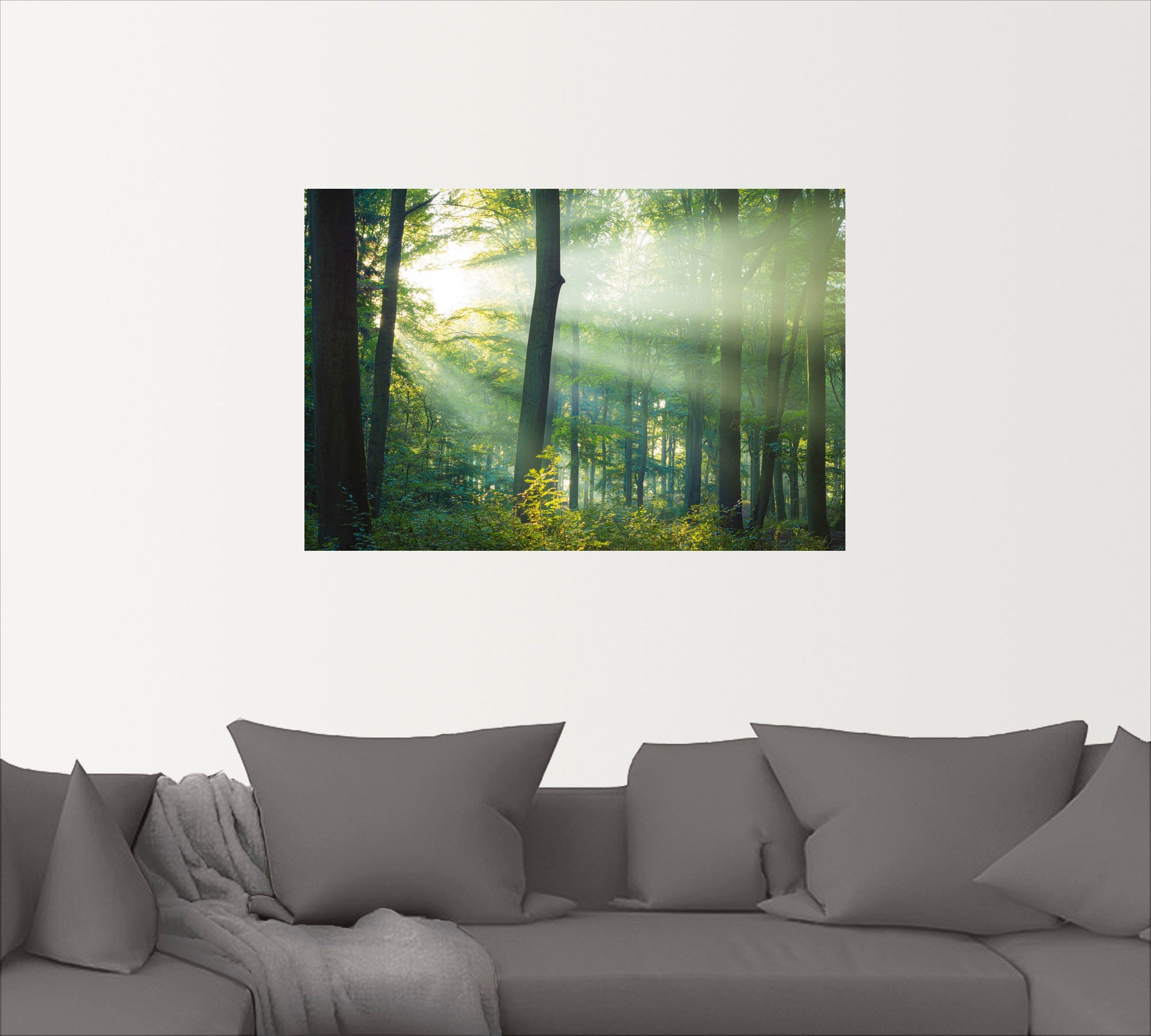 Artland Wandfolie »Licht im Wald«, Waldbilder, (1 St.), selbstklebend