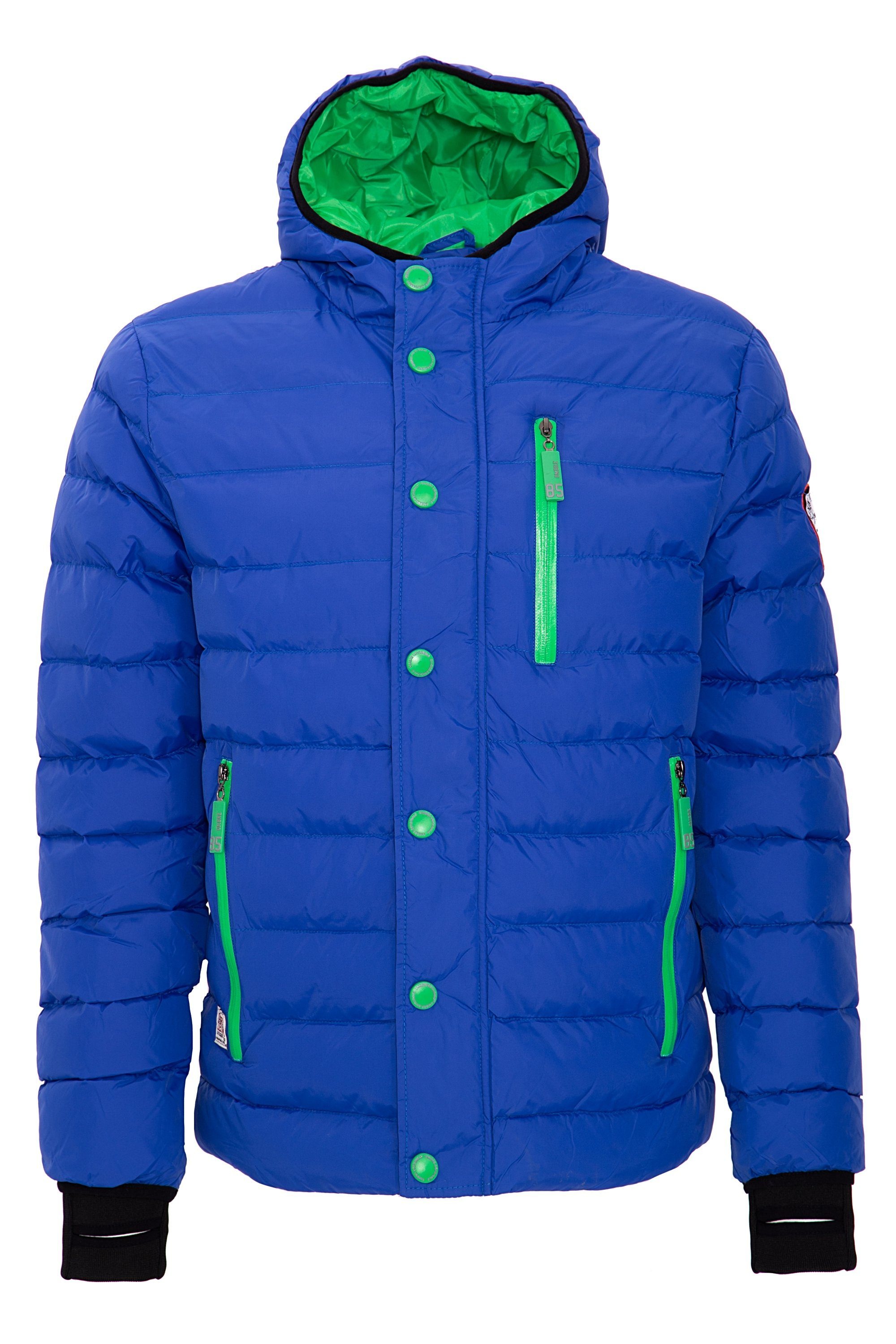 OMBRE Steppjacke, mit kontrastfarbenem Futter und Reißverschlusstaschen