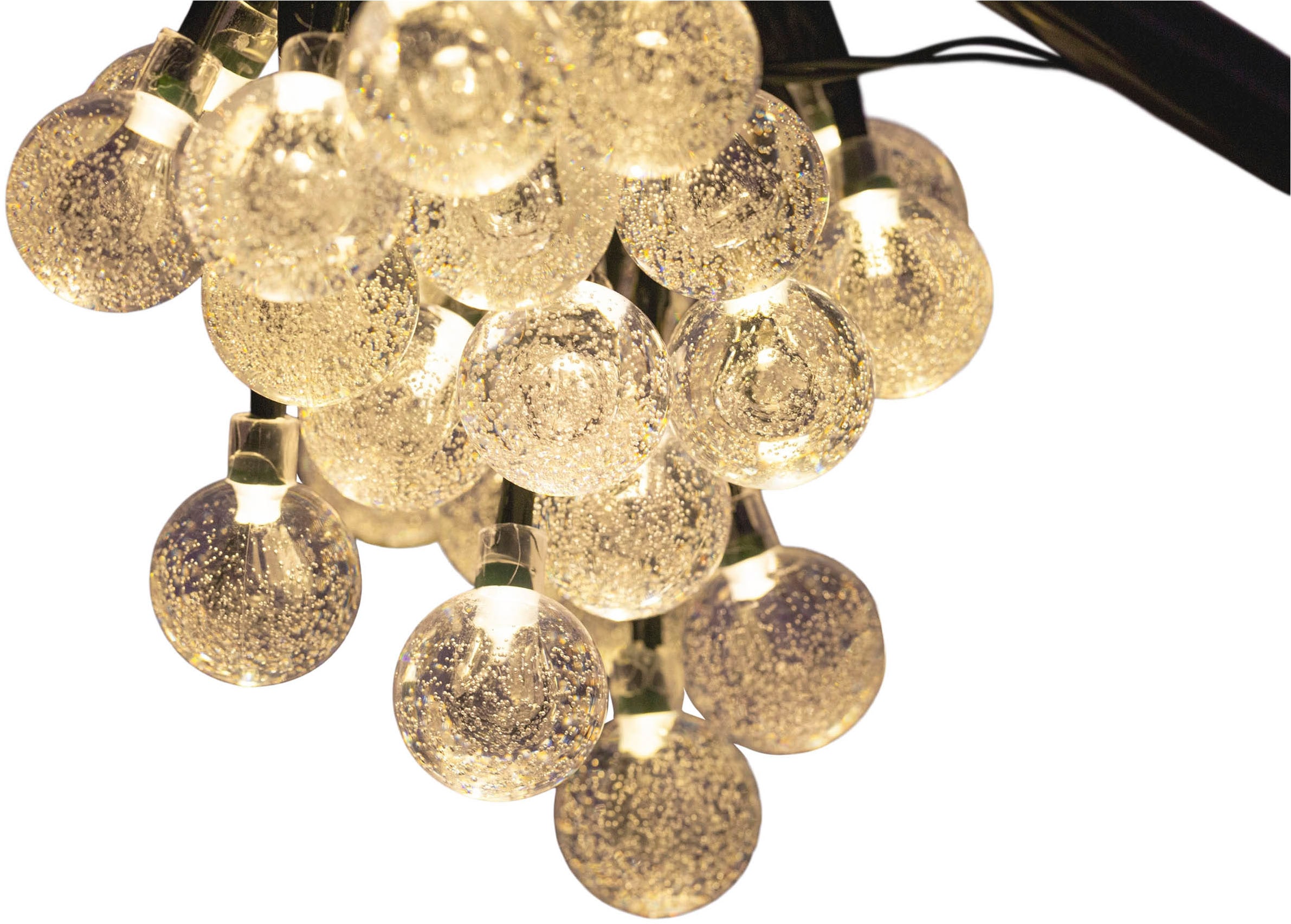 näve LED-Lichterkette »Becul« 50 Stk.-flammig Solar, 50 Leuchtkugeln, 8 Leuchtmodi per Fernbedienung inkl., Timer