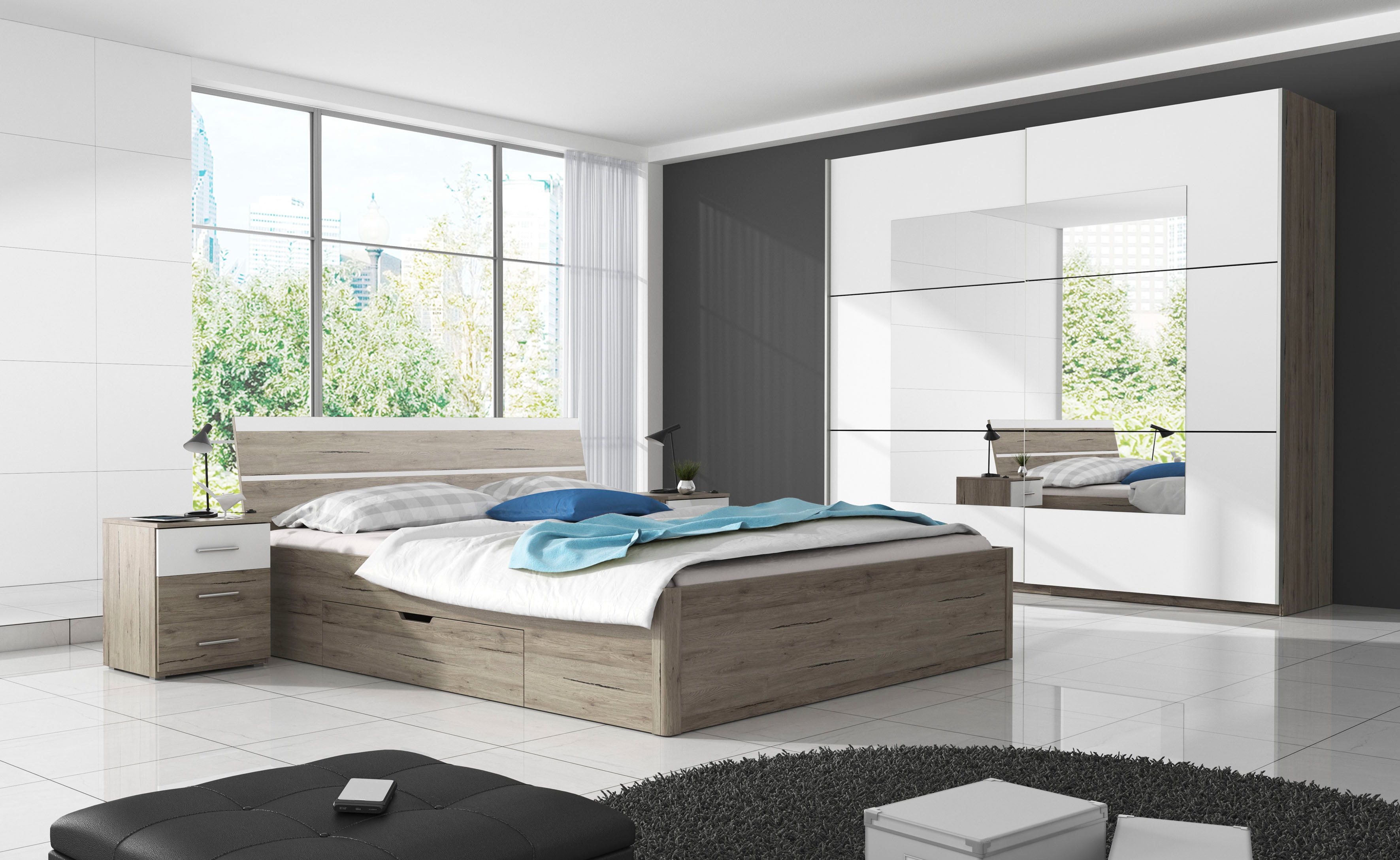 Schlafzimmer-Set »Beta«, (4 tlg.)