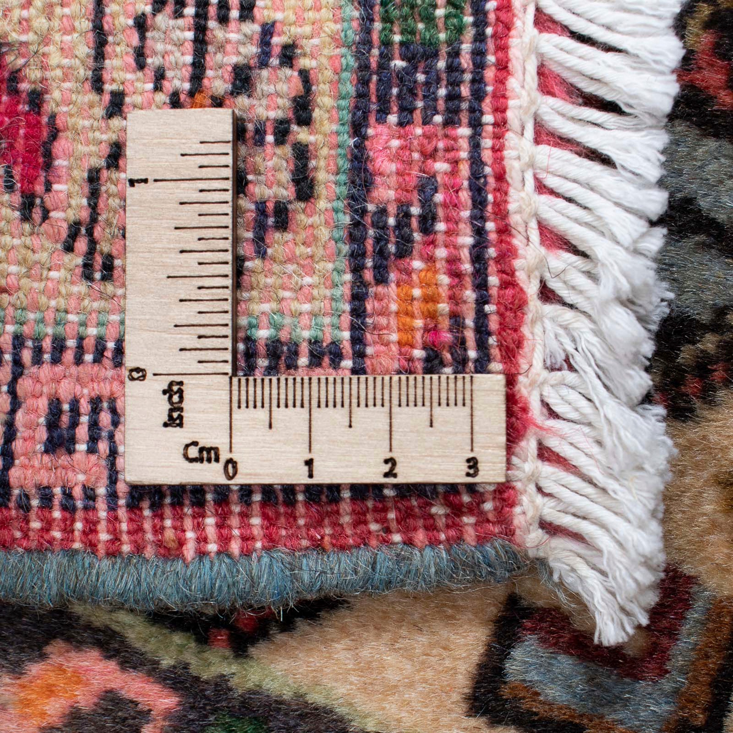morgenland Orientteppich »Perser - Nomadic - 84 x 64 cm - hellrot«, rechteckig, Wohnzimmer, Handgeknüpft, Einzelstück mit Zertifikat