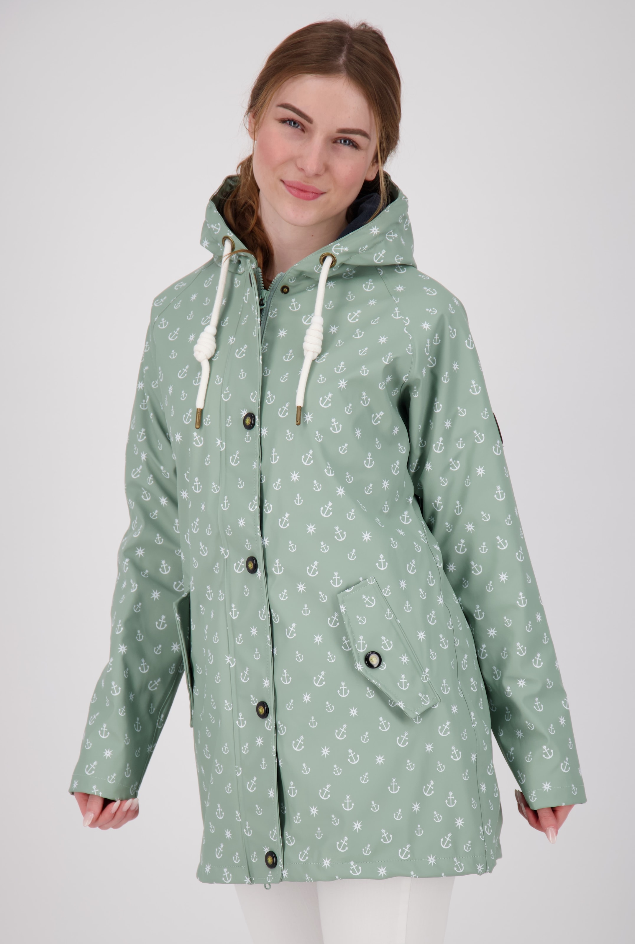 DEPROC Active Regenjacke »Friesennerz HALIFAX ANCHOR WOMEN«, auch in Großen Größen erhältlich
