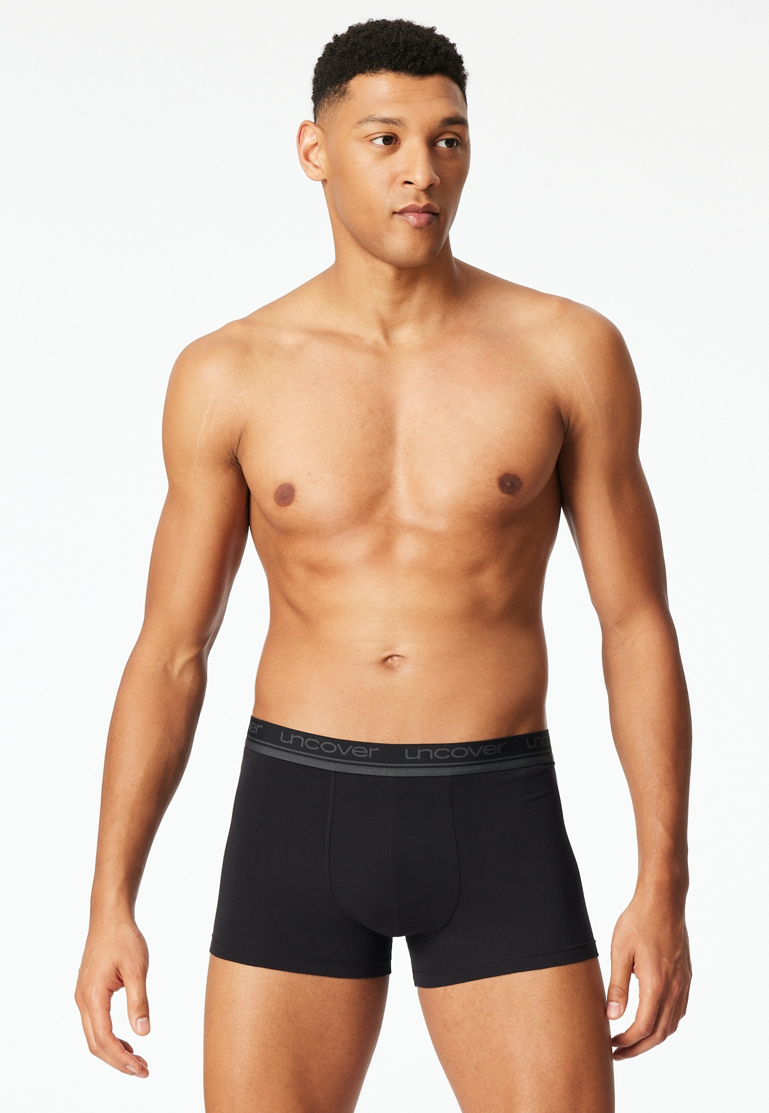 uncover by SCHIESSER Boxer »Uncover Cotton«, (5er Pack), ohne Eingriff, elastisch, Single Jersey, Logo-Bund