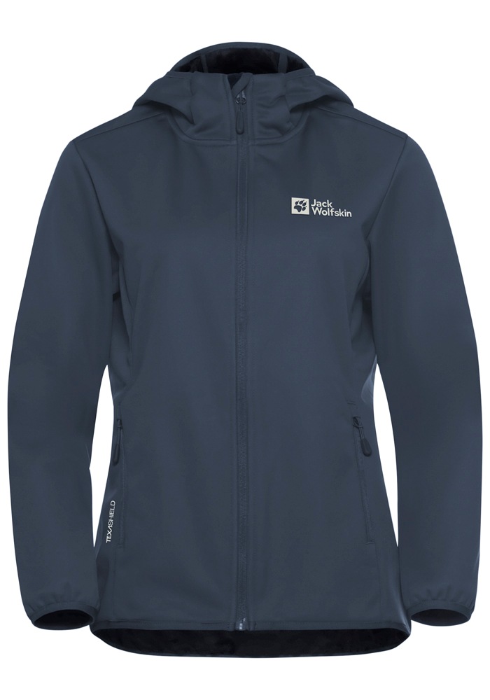 Jack Wolfskin Softshelljacke »WINDHAIN HOODY W«, mit Kapuze