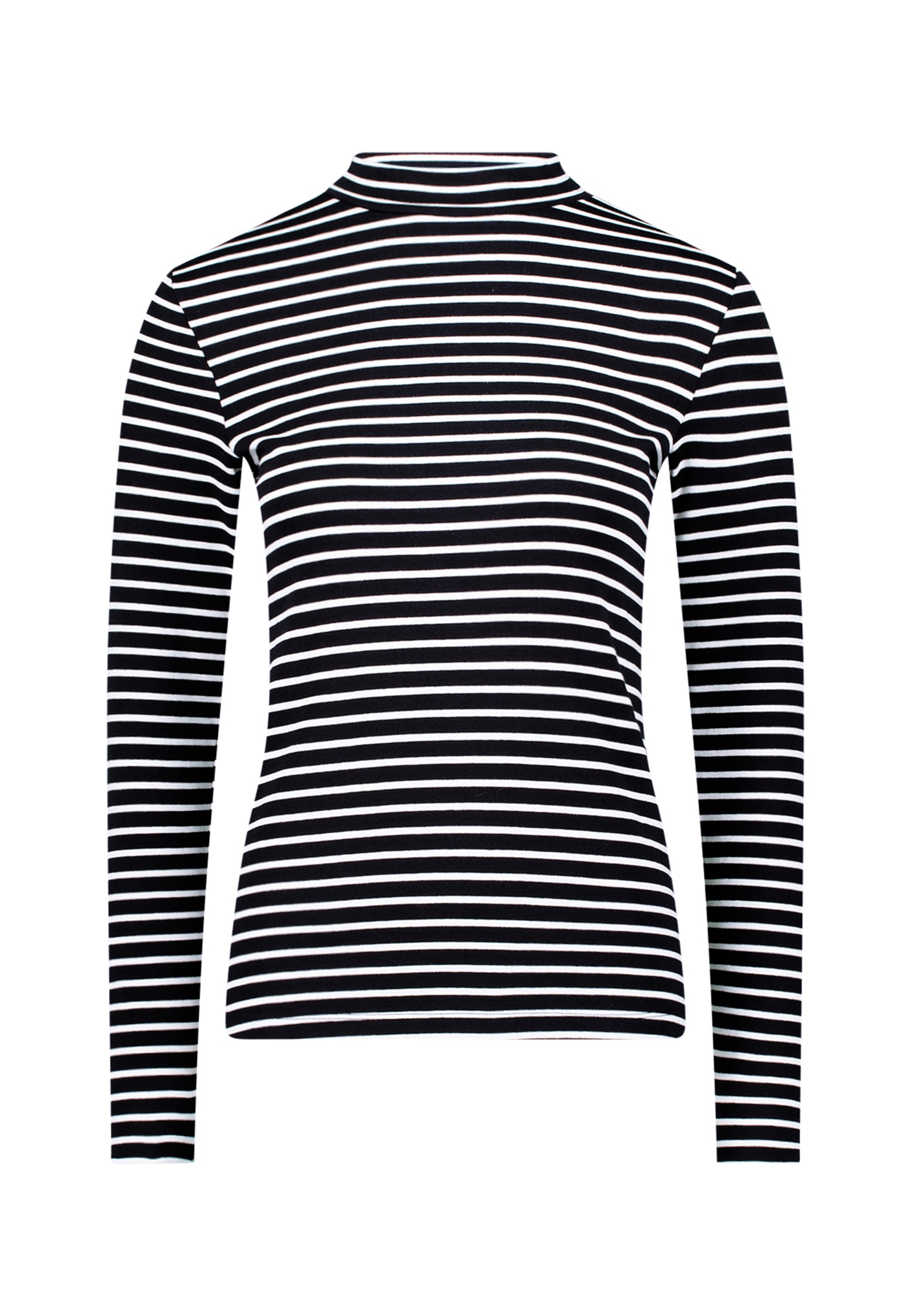 Zero 3/4-Arm-Shirt »Ringelshirt mit Stehkragen«