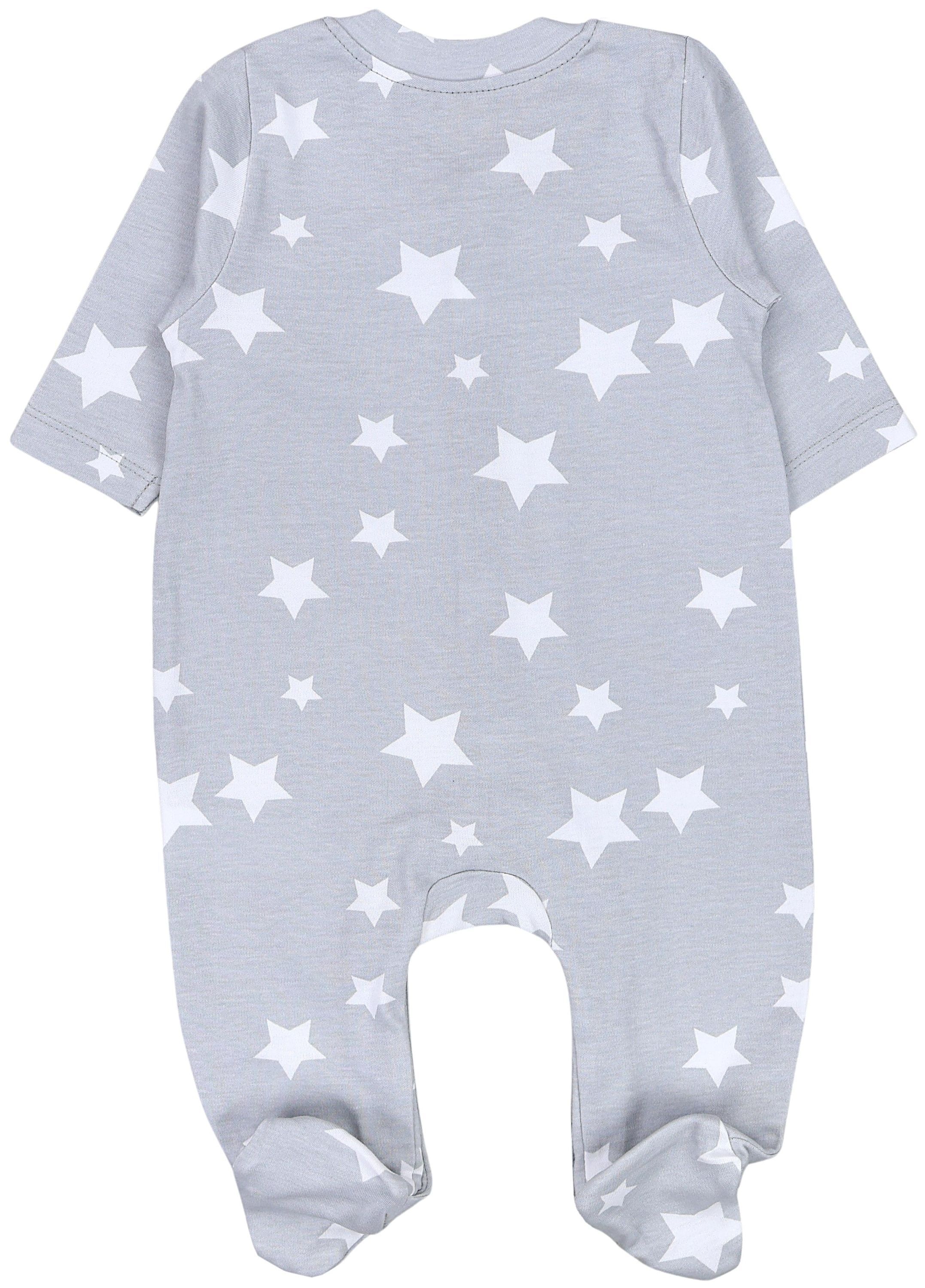 TupTam Strampler »Schlafstrampler Baby Jungen Schlafstrampler mit Fuß 3er Pack«