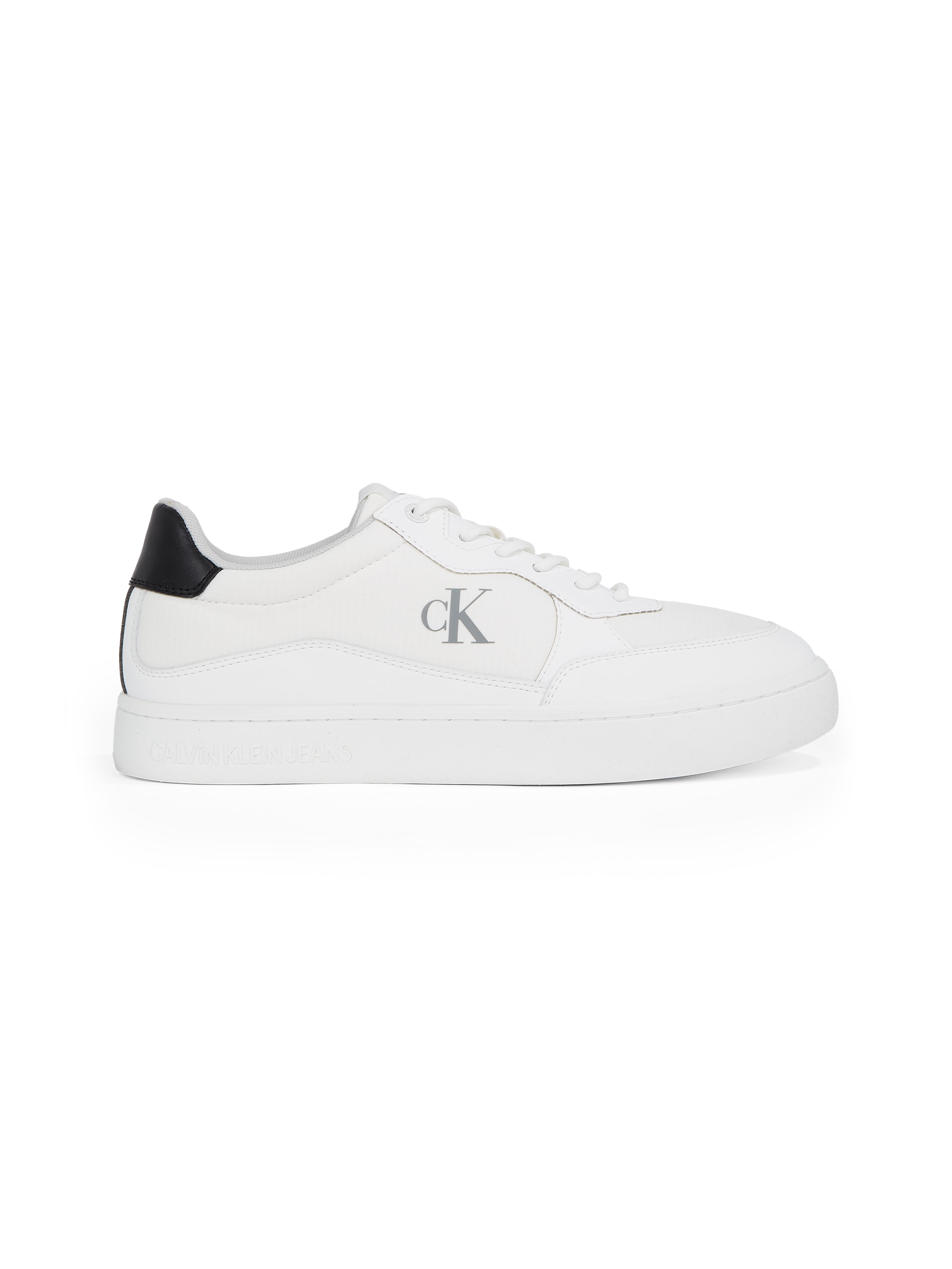 Calvin Klein Jeans Sneaker »CLASSIC CUPSOLE TECH RIPSTOP«, Schnürschuh, Halbschuh, Freizeitschuh mit Kontrast an der Ferse