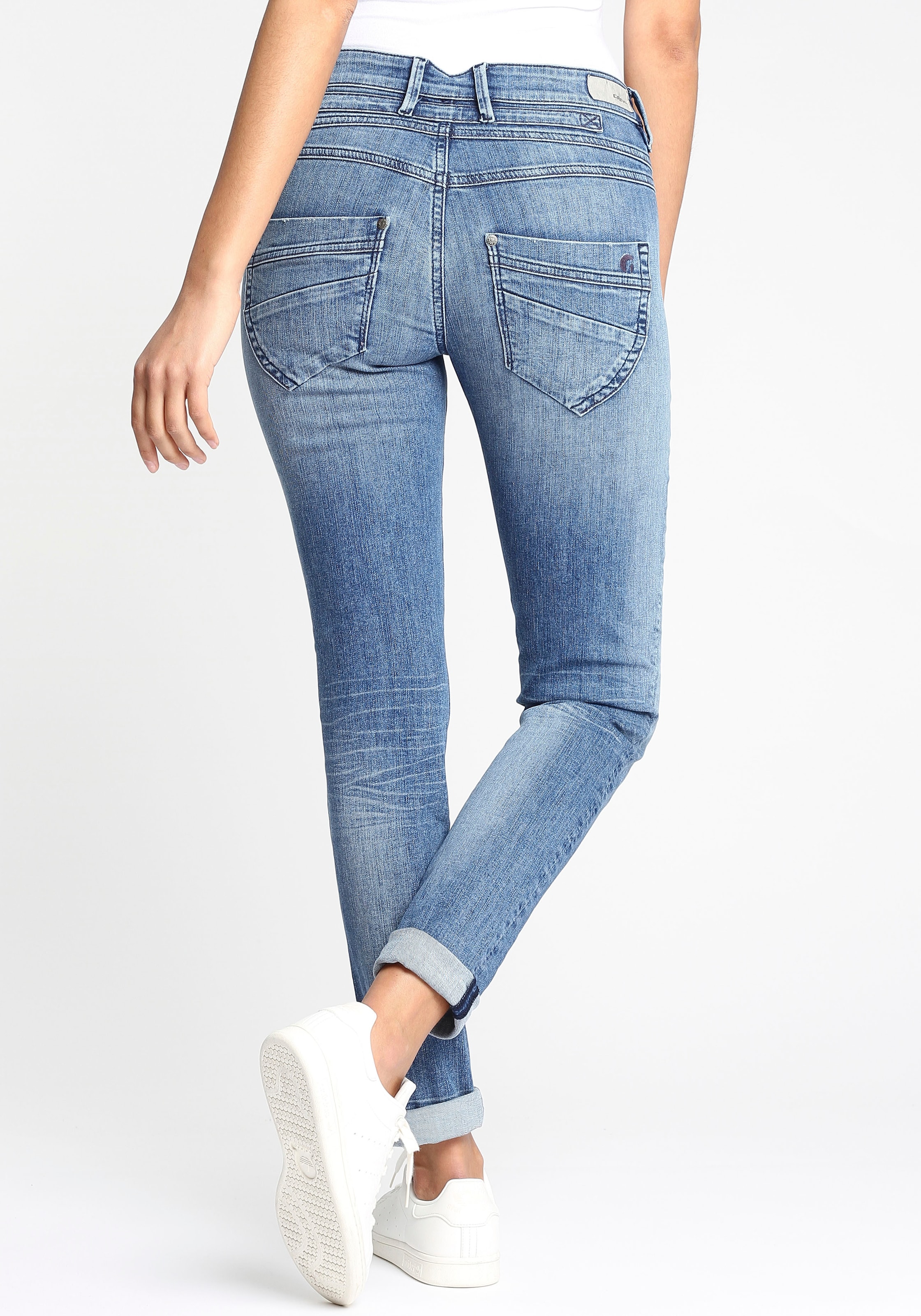 GANG Skinny-fit-Jeans »94Medina«, mit Knopfleiste bei halb online stylischer OTTO offener