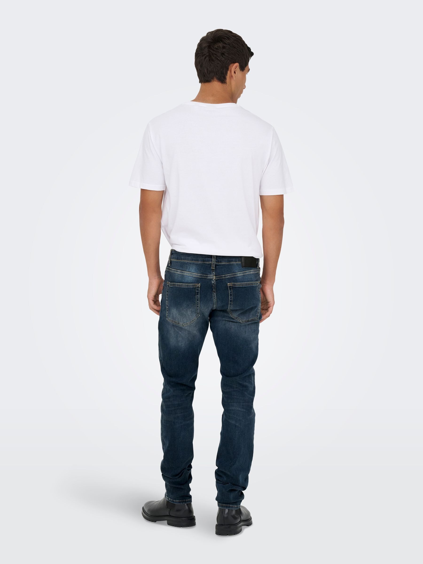 ONLY & SONS Slim-fit-Jeans »ONSLOOM SLIM EBONY 0366« mit niedriger Taille, sehr elastischer Denim