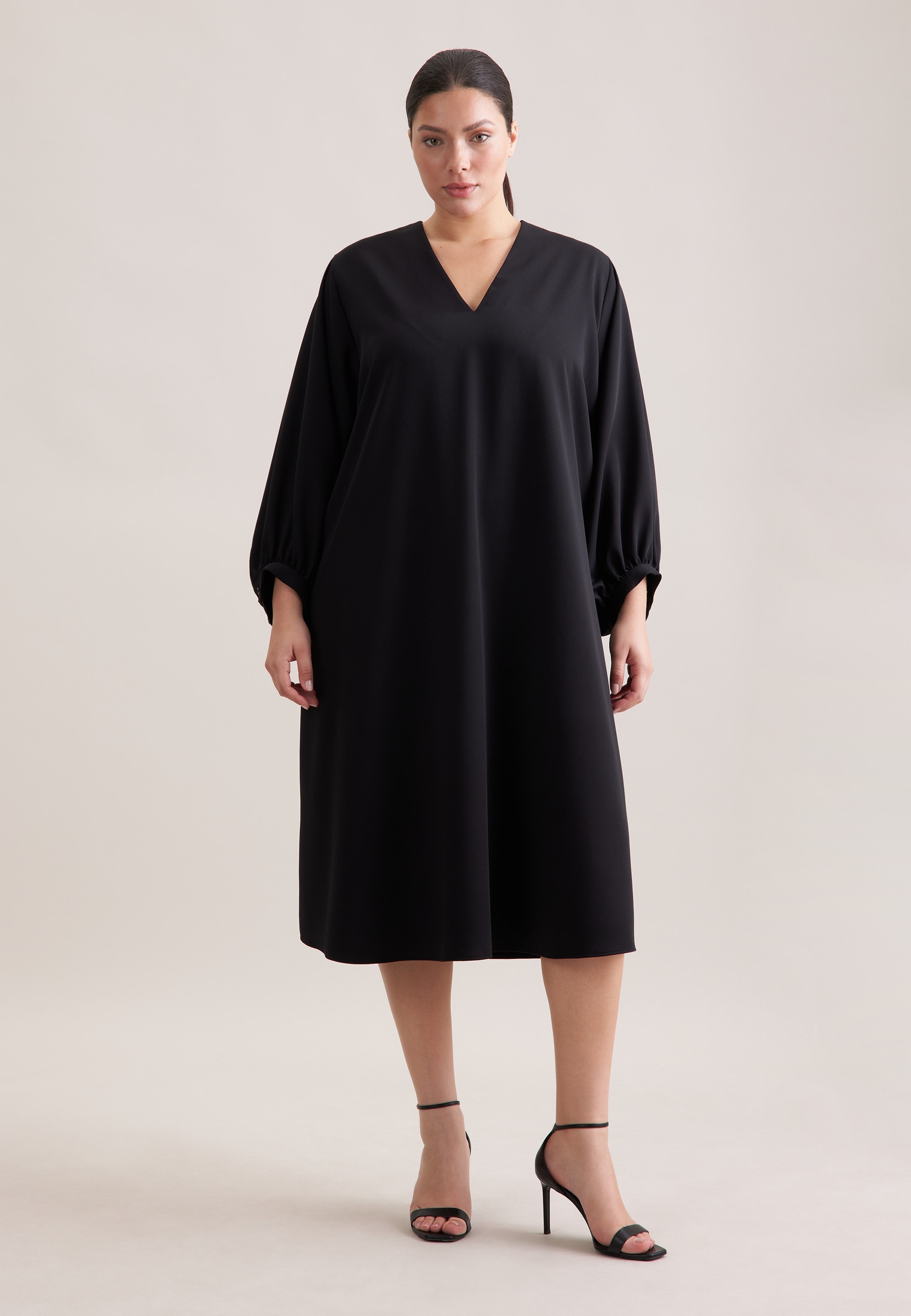 seidensticker Sommerkleid »Schwarze Rose« 1/1 V-Neck Uni