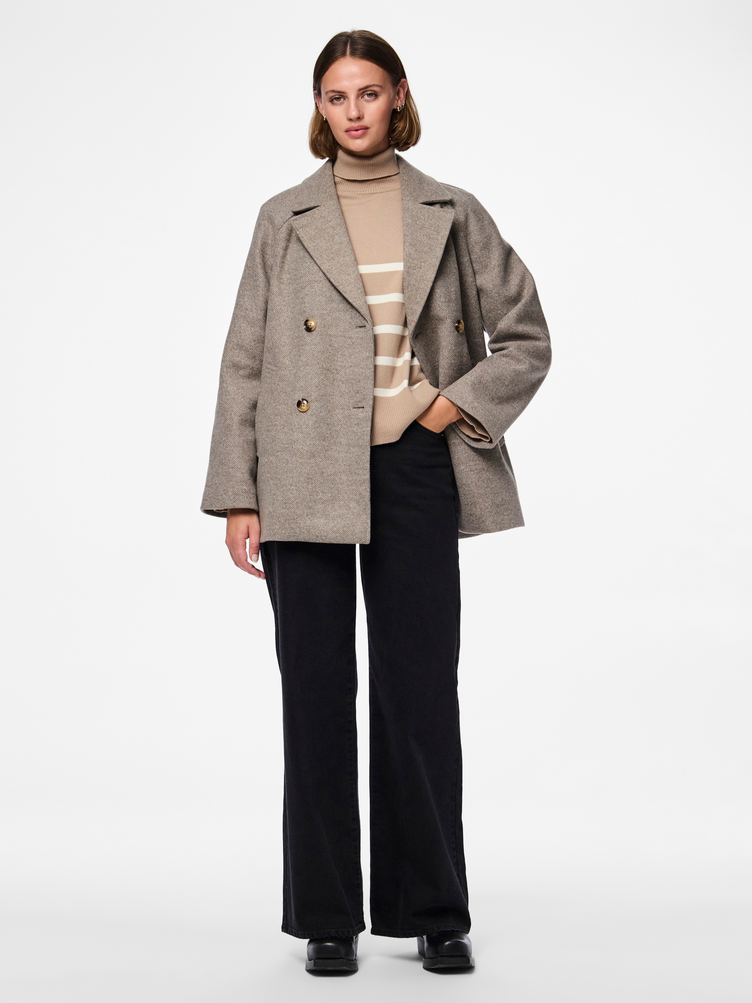 pieces Kurzmantel »PCMARBEL COAT NOOS«