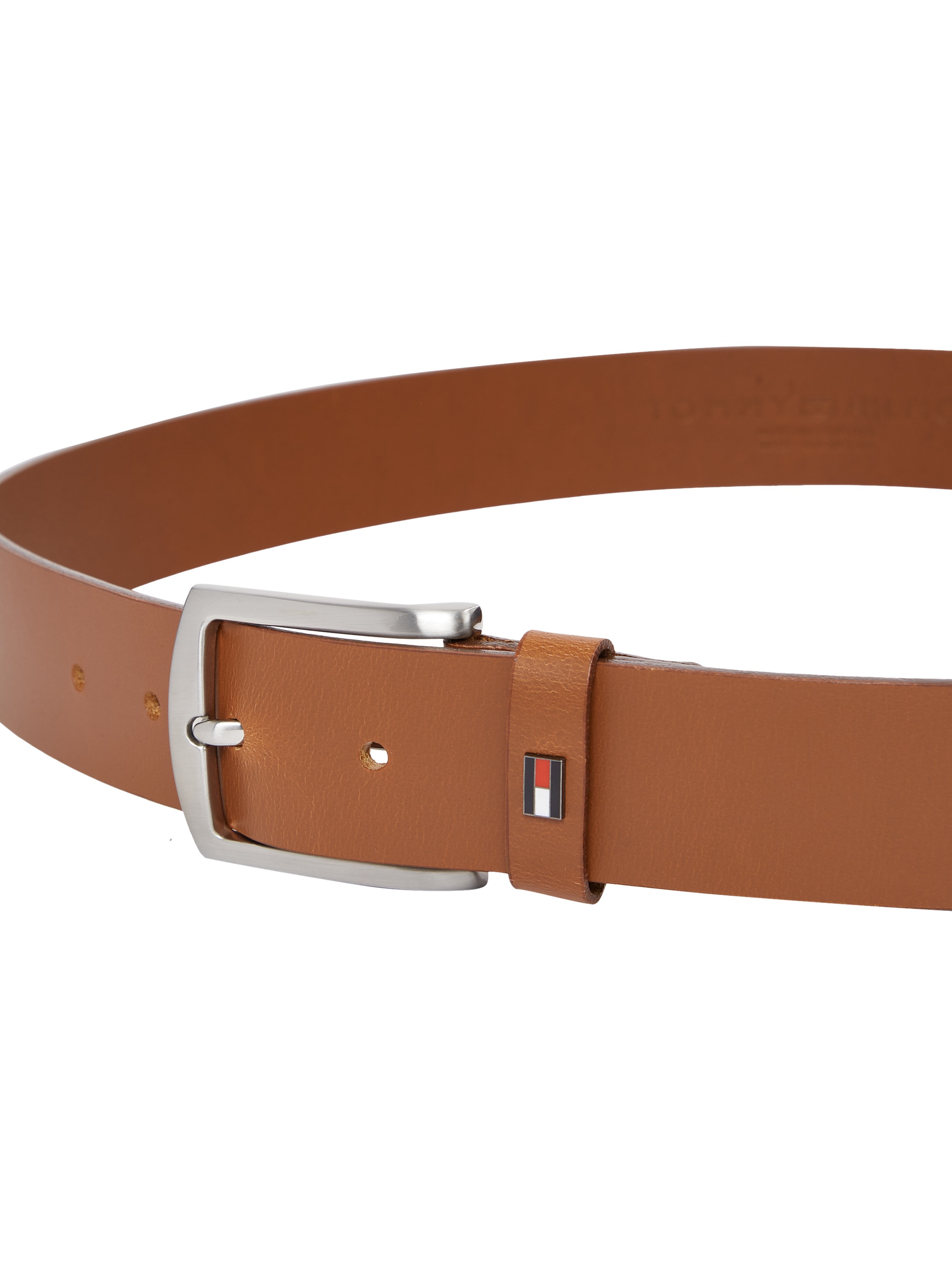 Tommy Hilfiger Ledergürtel »DENTON 3.5 EXT«, Einfachdornschließe, Metalllogo