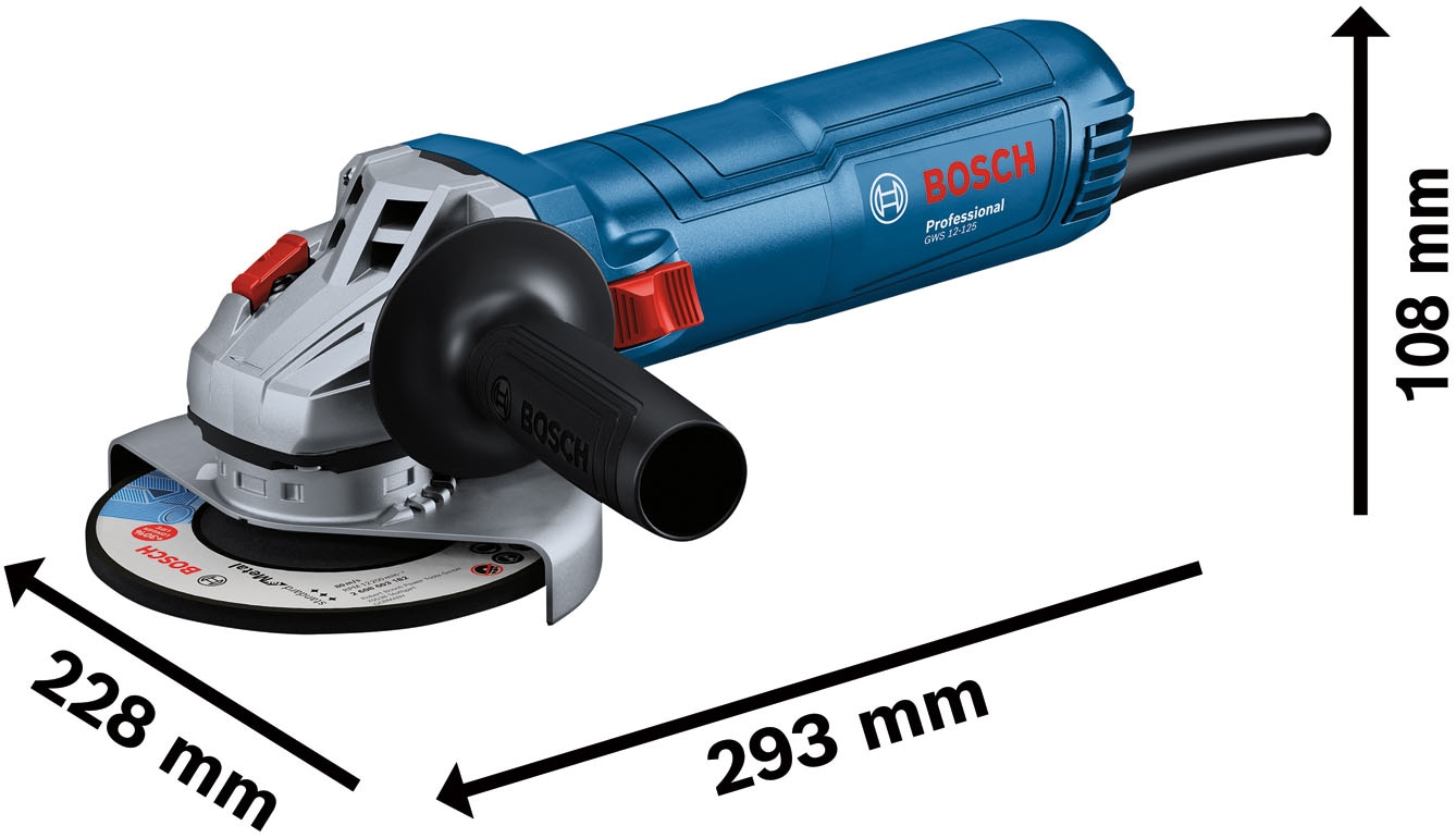 Bosch Professional Winkelschleifer »»GWS 12-125««, im Karton