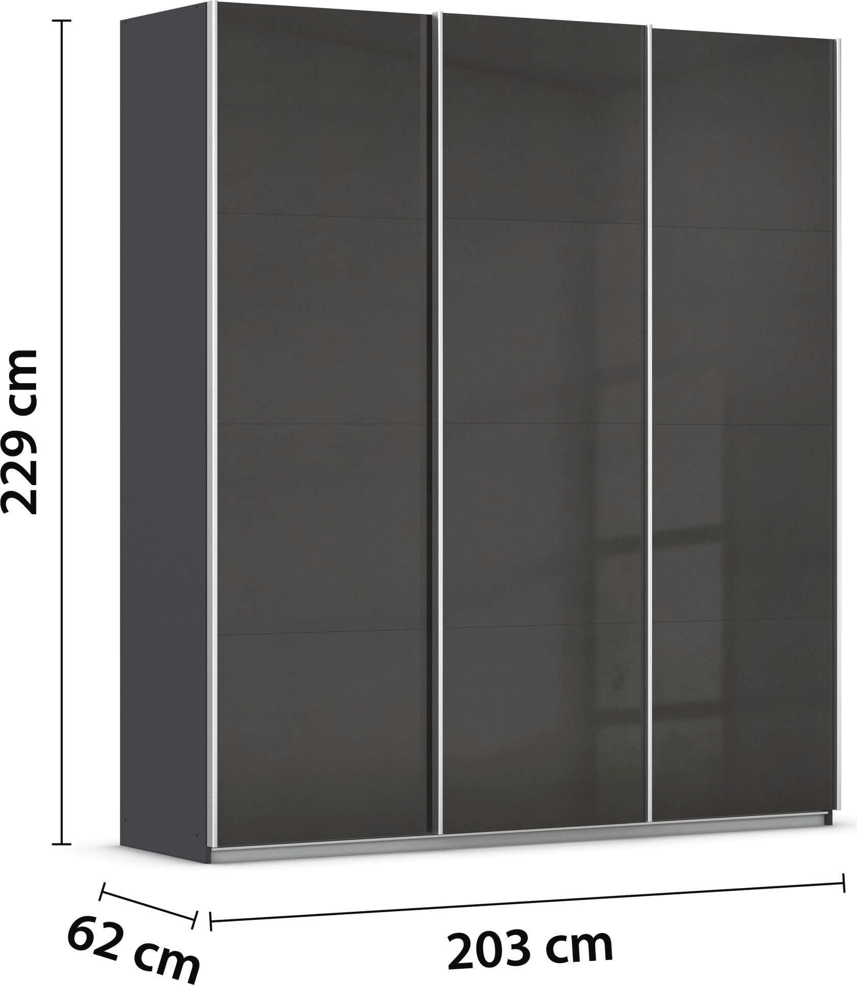 OTTO home Schwebetürenschrank »Kleiderschrank Schrank Garderobe AGORDO mit Dekor- oder Hochglanzfront« in 4 Breiten und 2 Höhen MADE IN GERMANY