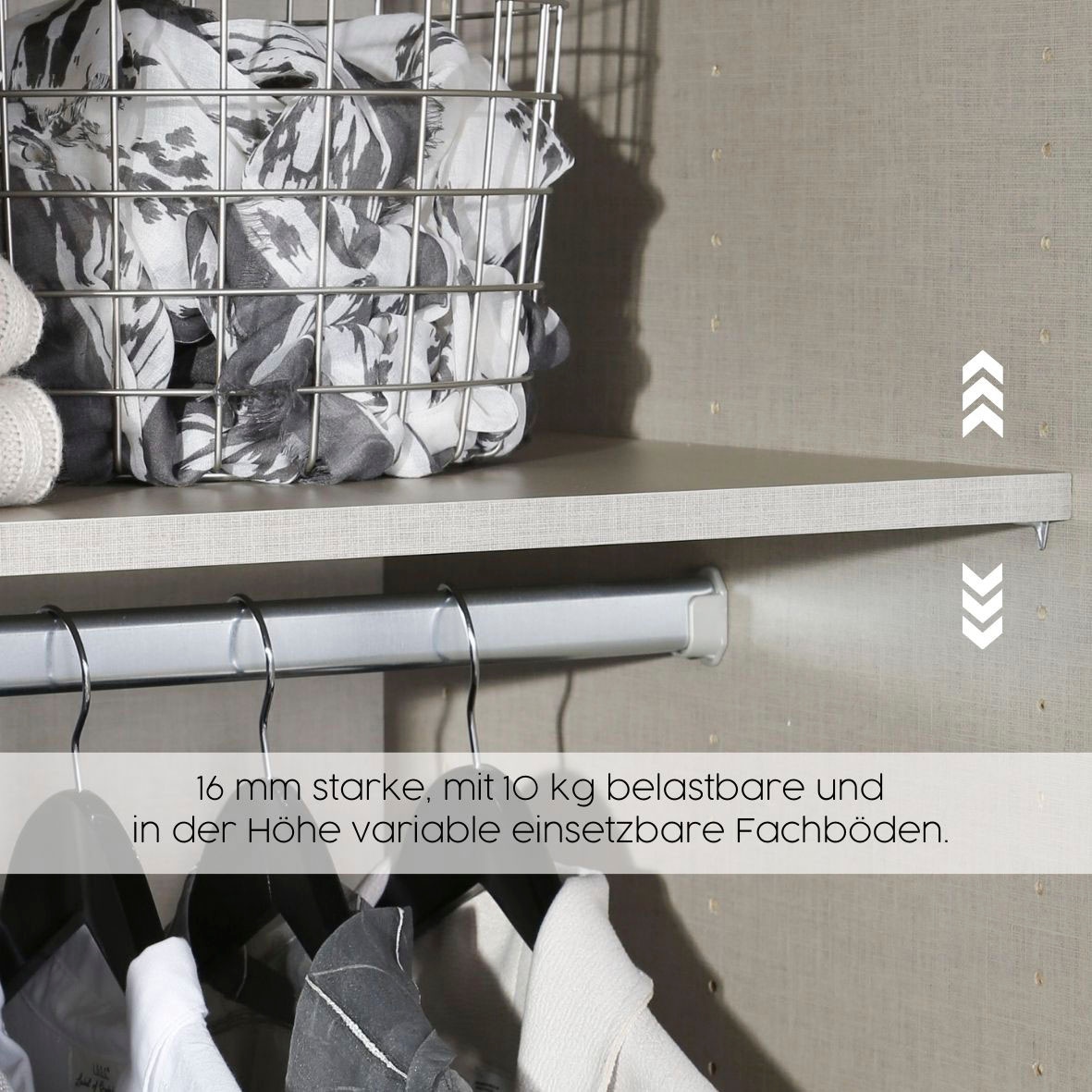 rauch Schwebetürenschrank »Kleiderschrank Schrank Garderobe AGORDO mit Glasfront«, durchdachte Innenausstattung, in 4 Breiten und 2 Höhen MADE IN GERMANY