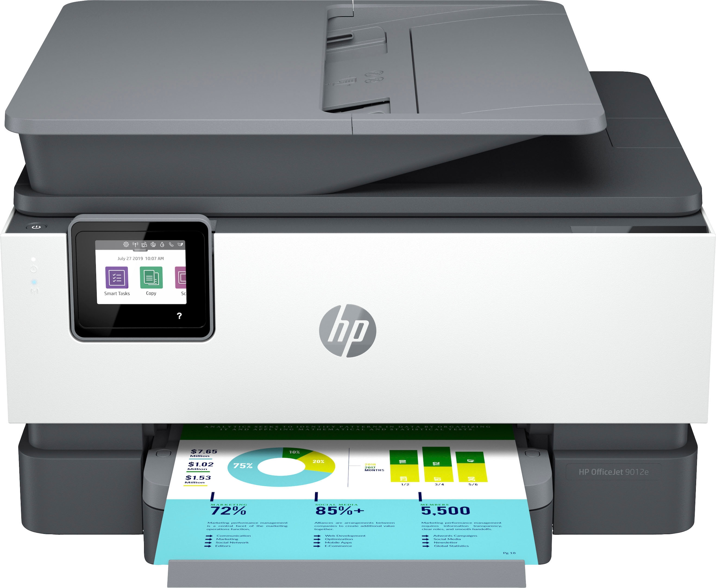 HP Multifunktionsdrucker »OfficeJet Pro 9012e«, 6 Monate gratis Drucken mit HP Instant Ink inklusive