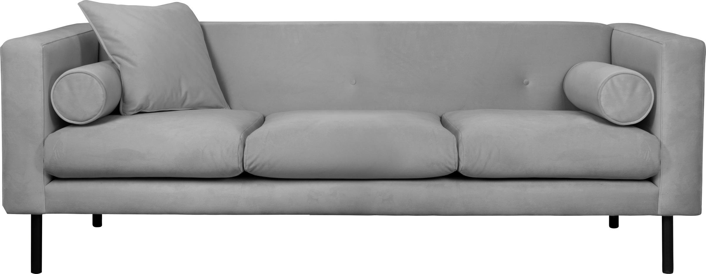 Guido Maria Kretschmer Home&Living 3-Sitzer »Lillibeth Designsofa mit Wellenunterfederung, Maße B/T/H: 218/74/83 cm«, Zierkissen als Wendekissen, Bezug Samtoptik oder Cord