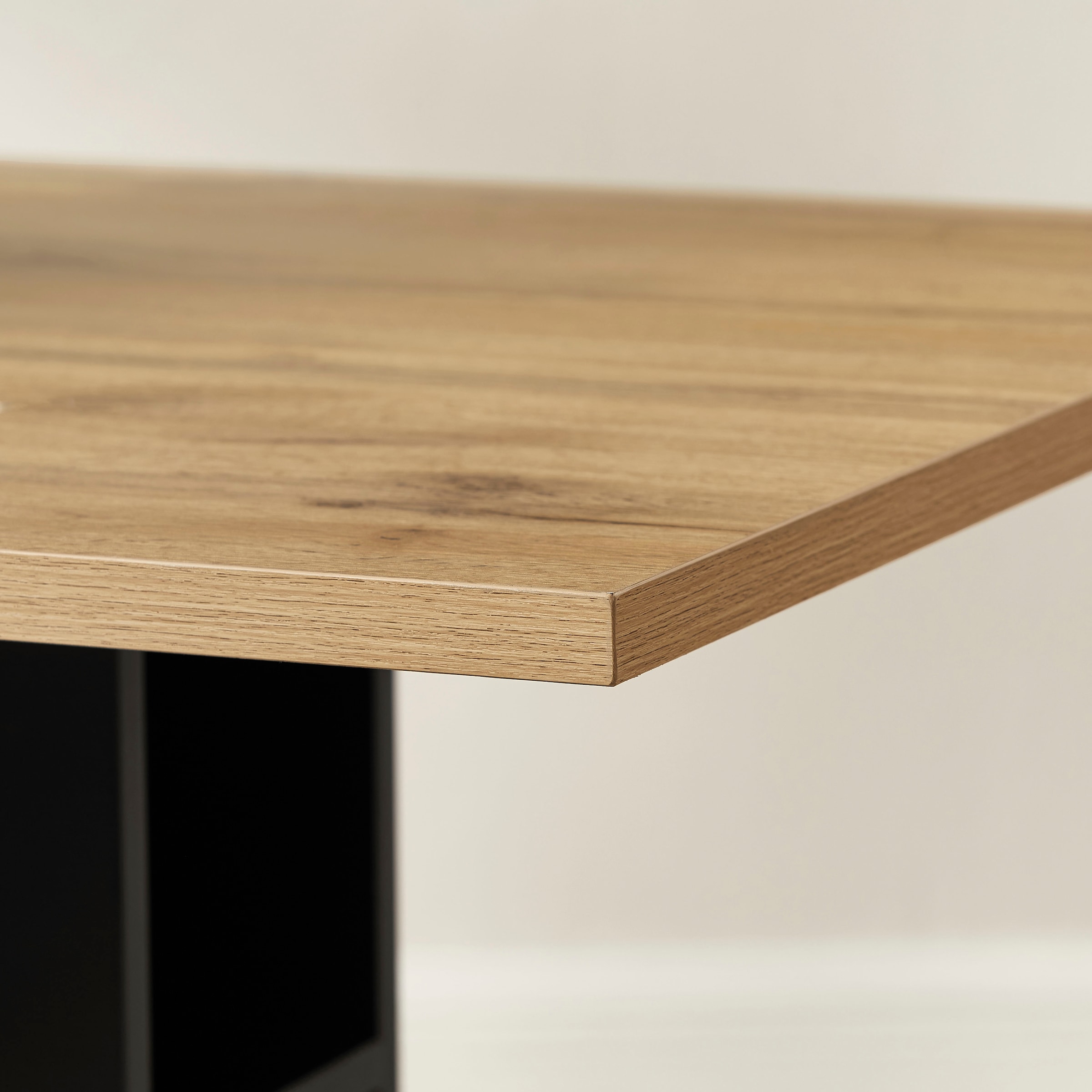 OTTO home Esstisch »Hennia« Säulensockel, integrierte Ablagefächer, Breite 120 cm
