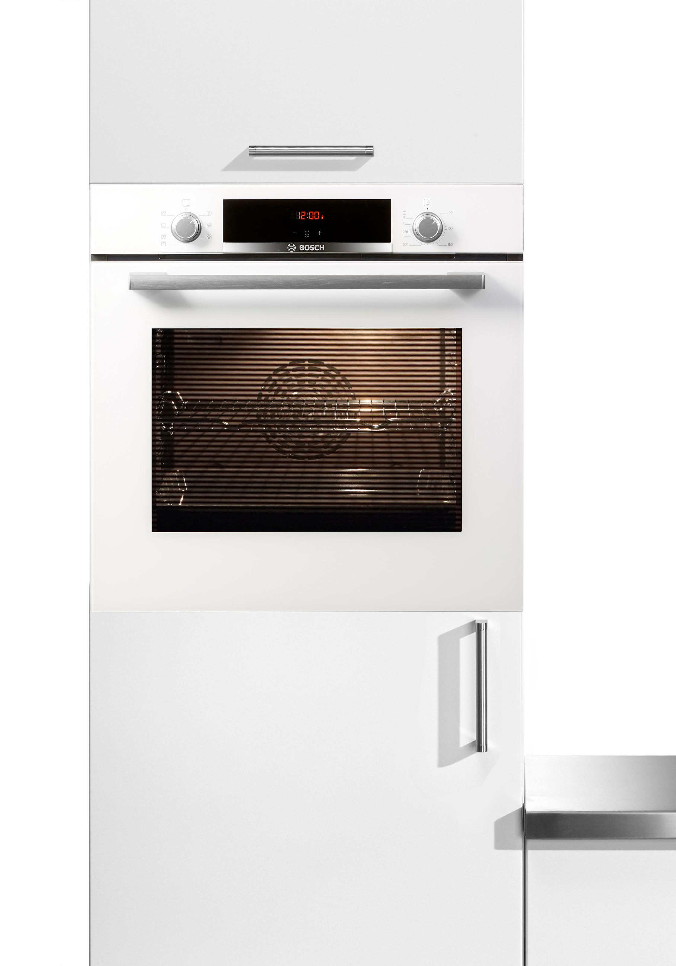 BOSCH Einbaubackofen 4 »HBA533BW1«, mit Teleskopauszug nachrüstbar, ecoClean Direct
