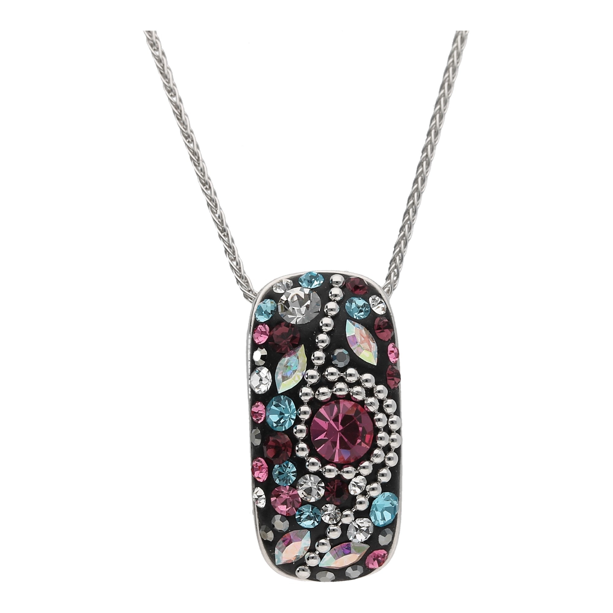 Smart Jewel Kette mit Anhänger »Kette elegant mit Kristallsteinen, Silber 925«