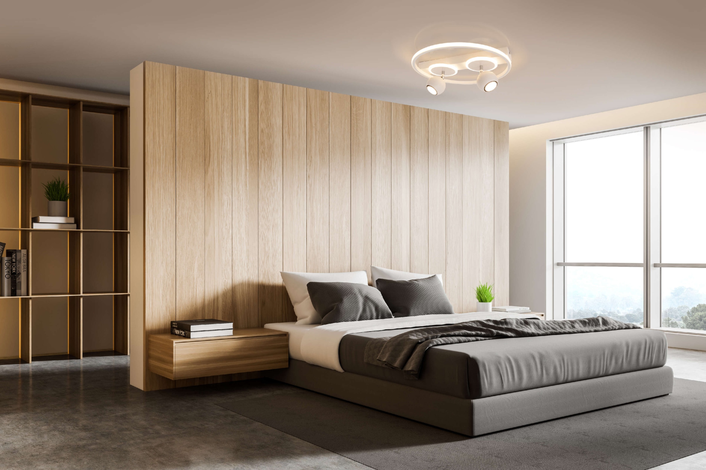 näve LED Deckenleuchte »"Ronda"«, 2 flammig, Leuchtmittel GU10 | Leuchtmittel wechselbar, mattweiß, 2 kugelförmige bewegliche Spots GU 10, LED Leuchtringe