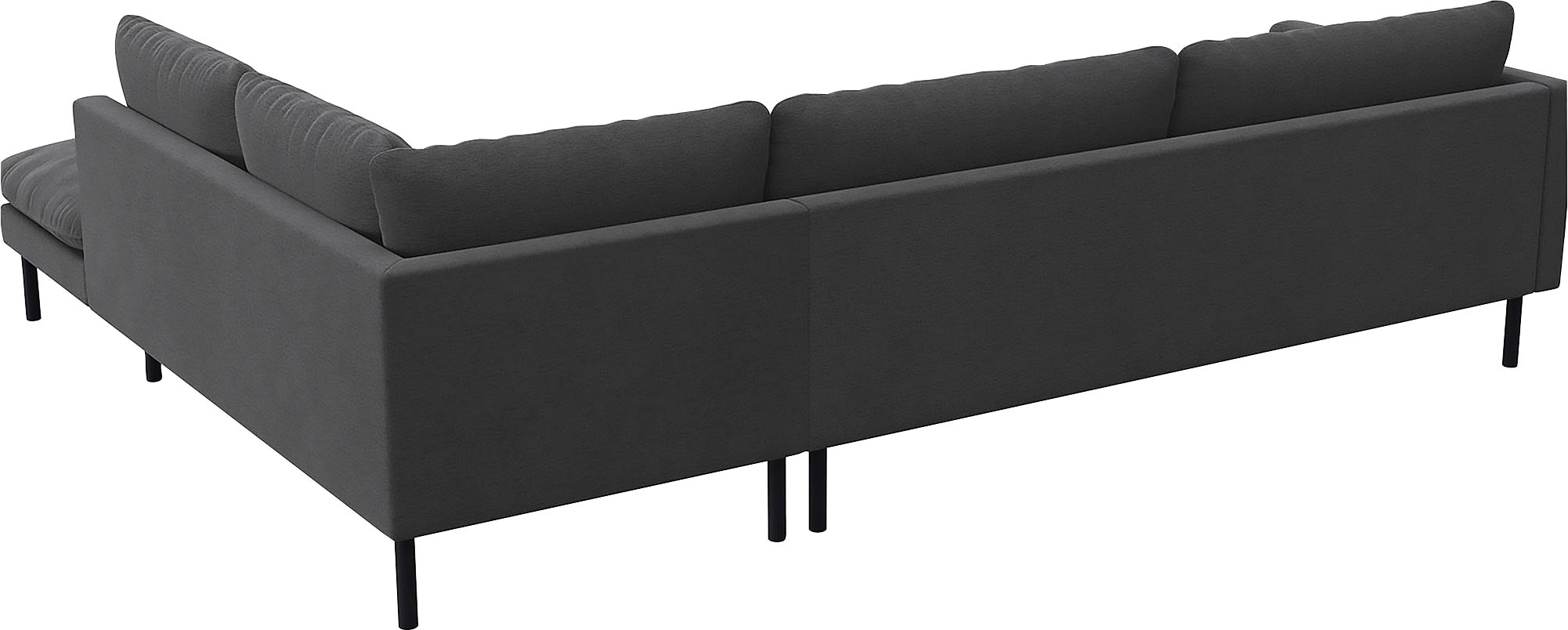 FLEXLUX Ecksofa »Bolzano, elegant und bequem, L-Form« Sitzaufbau mit Kaltschaum & Stahl-Wellen, lose Sitz -& Rückenkissen