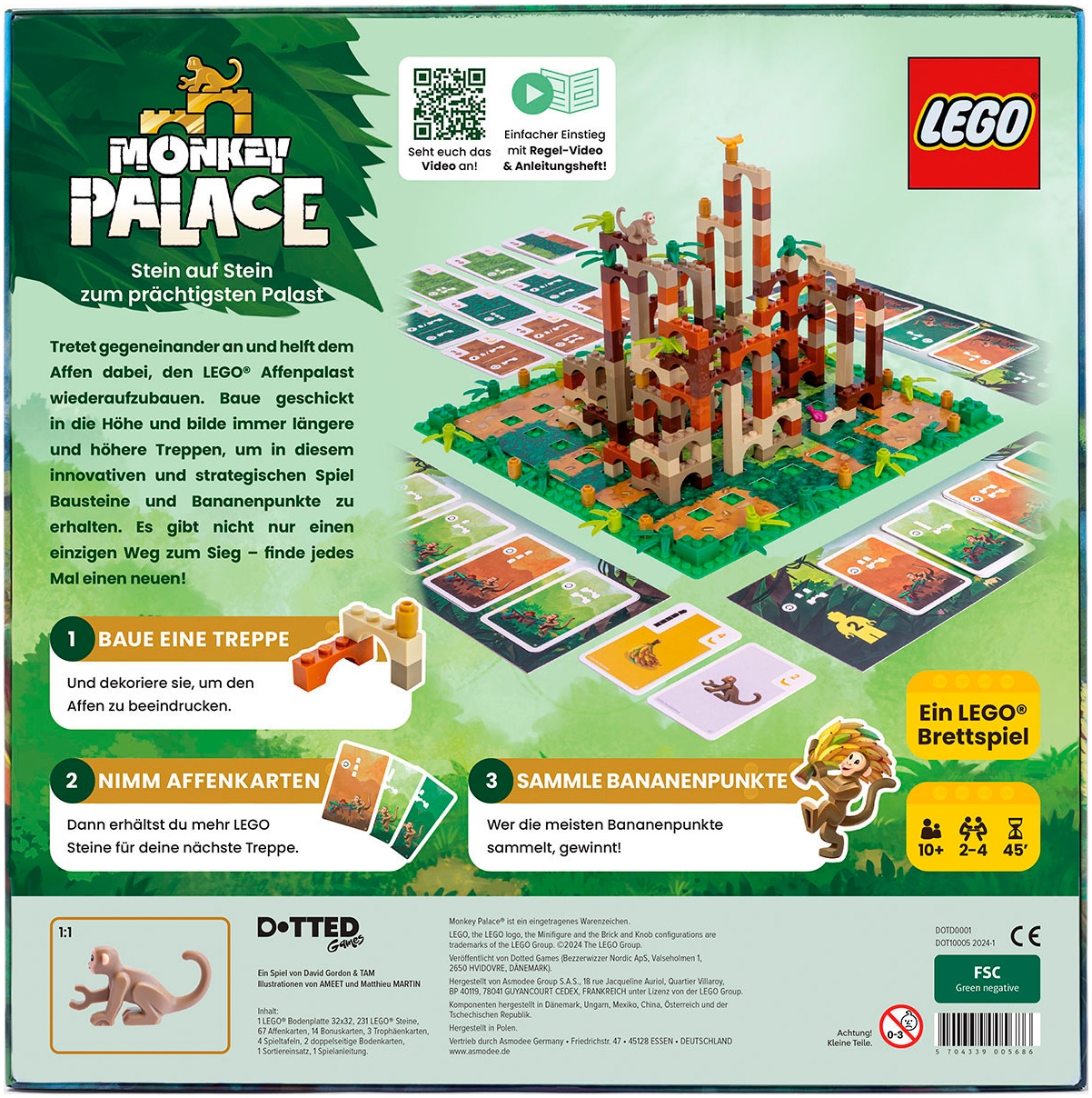 Asmodee Spiel »LEGO Monkey Palace« Made in Europe