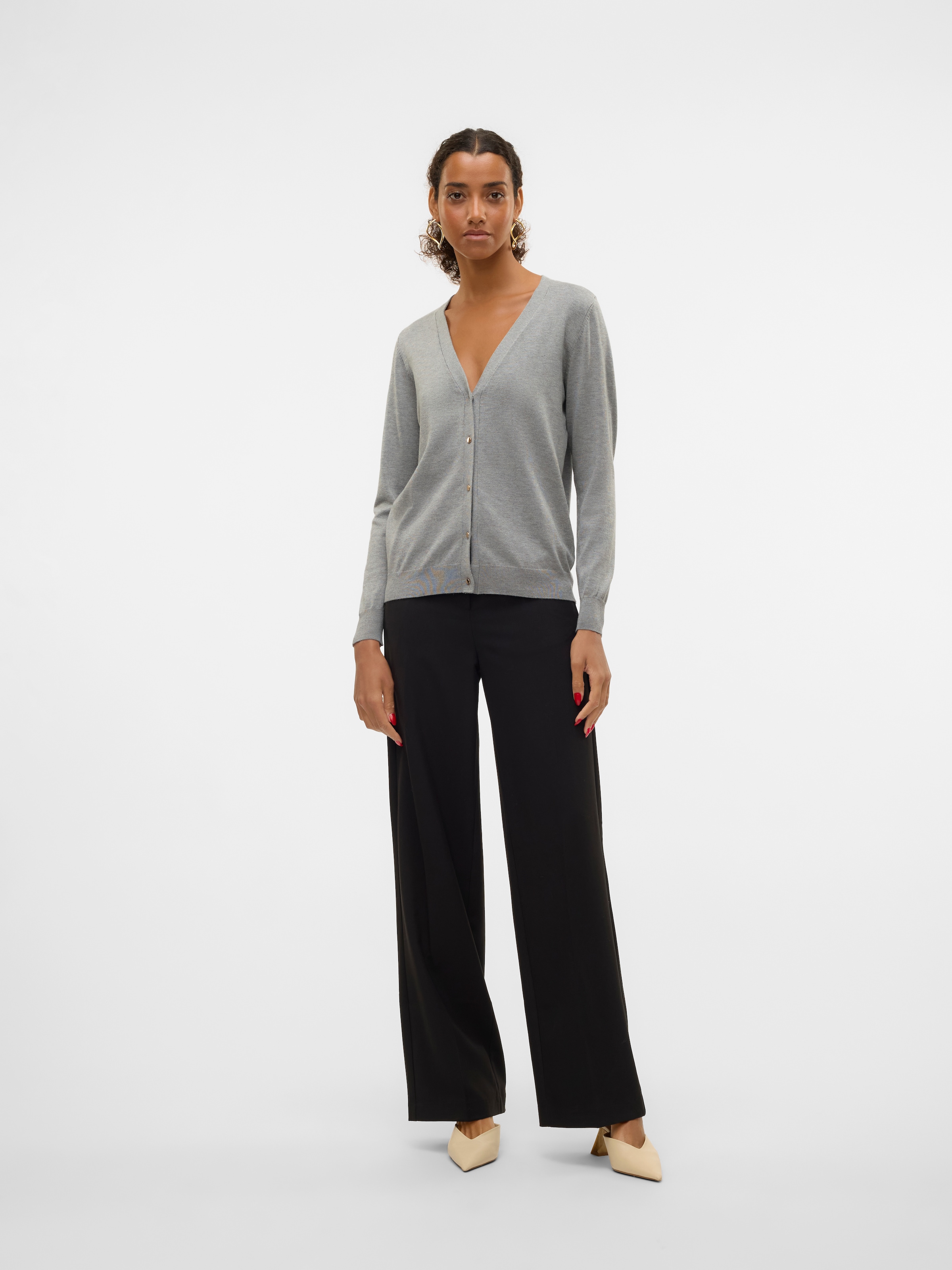 Vero Moda Strickjacke »VMSILJE LS V-NECK CARDIGAN GA NOOS«