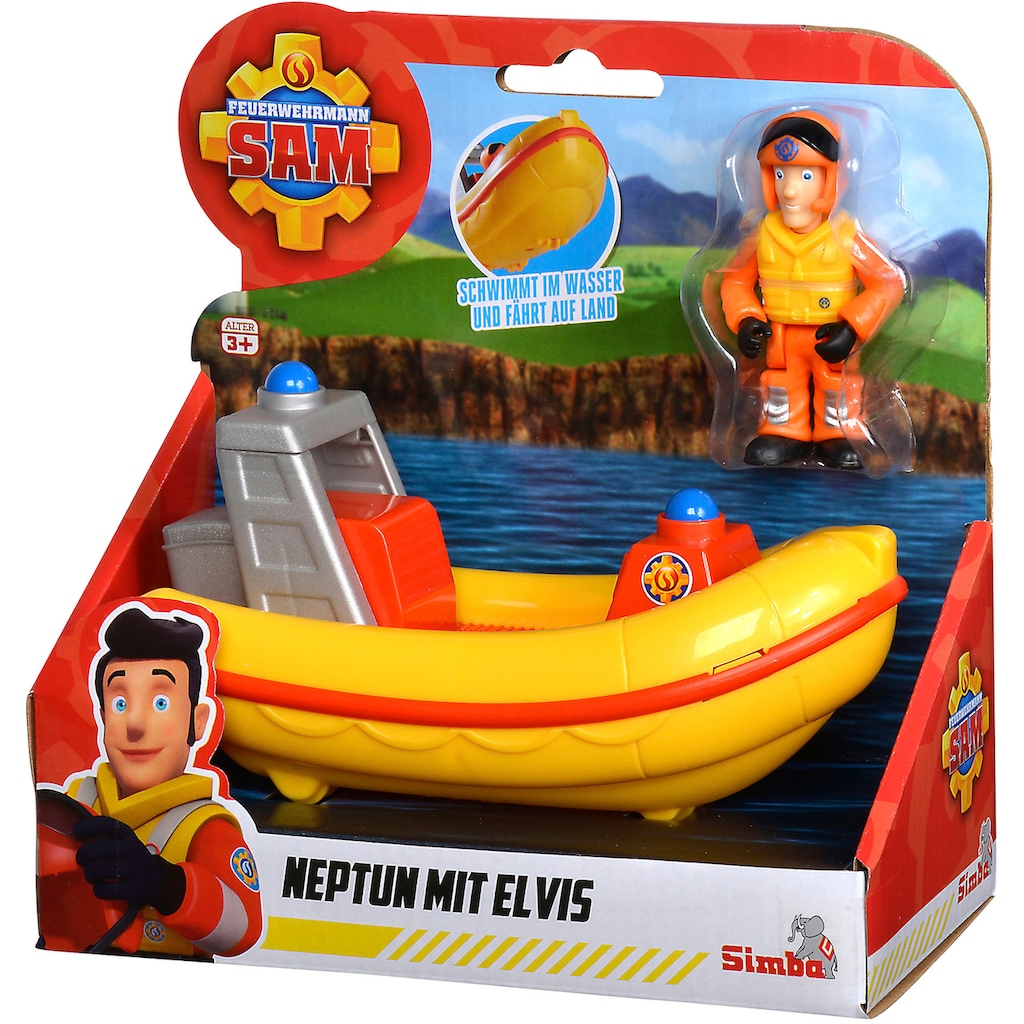 SIMBA Badespielzeug »Feuerwehrmann Sam, Neptun mit Elvis Figur«