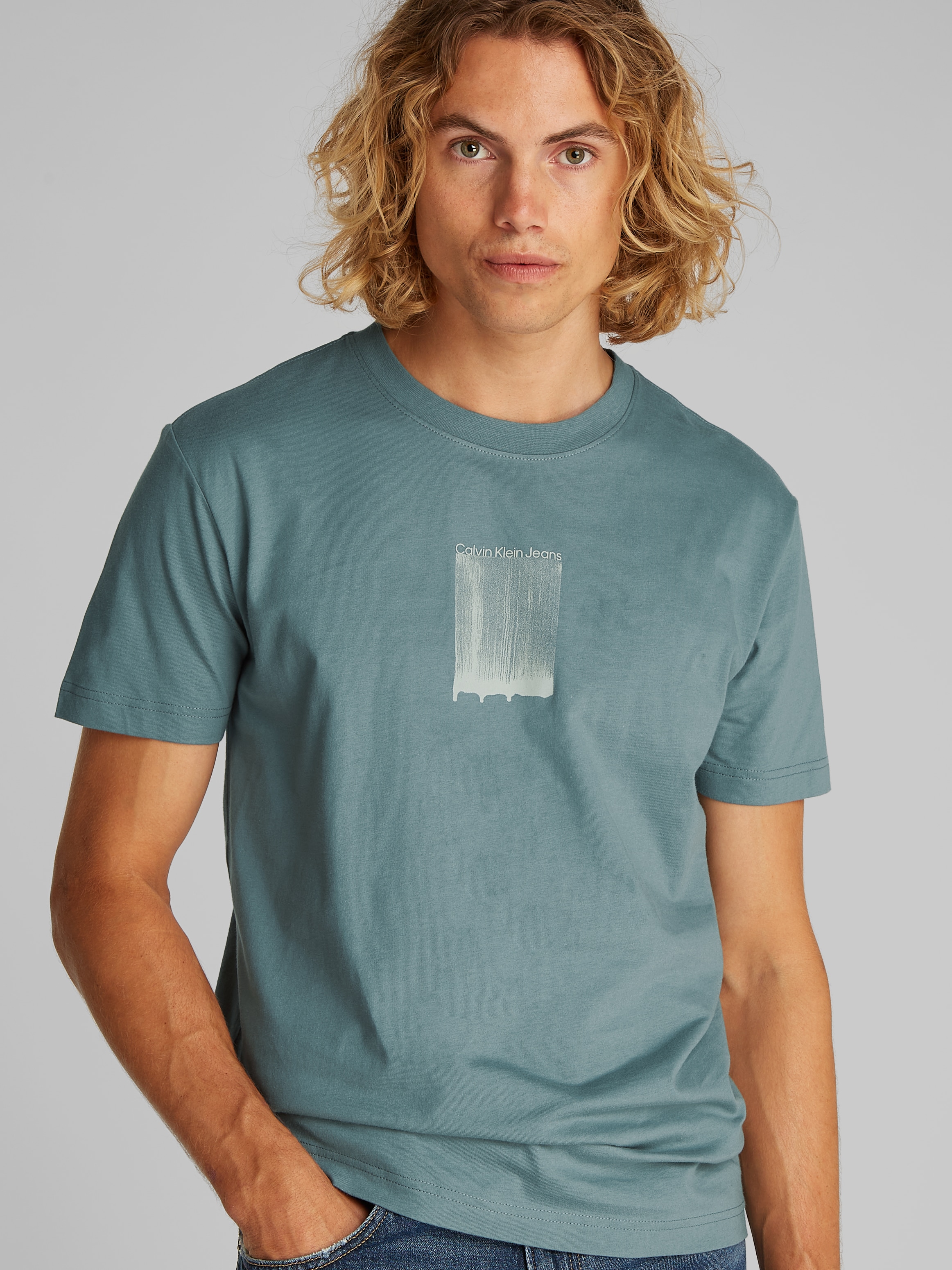 Calvin Klein Jeans T-Shirt »BRUSH STROKE GRAPHIC TEE«, mit Logodruck