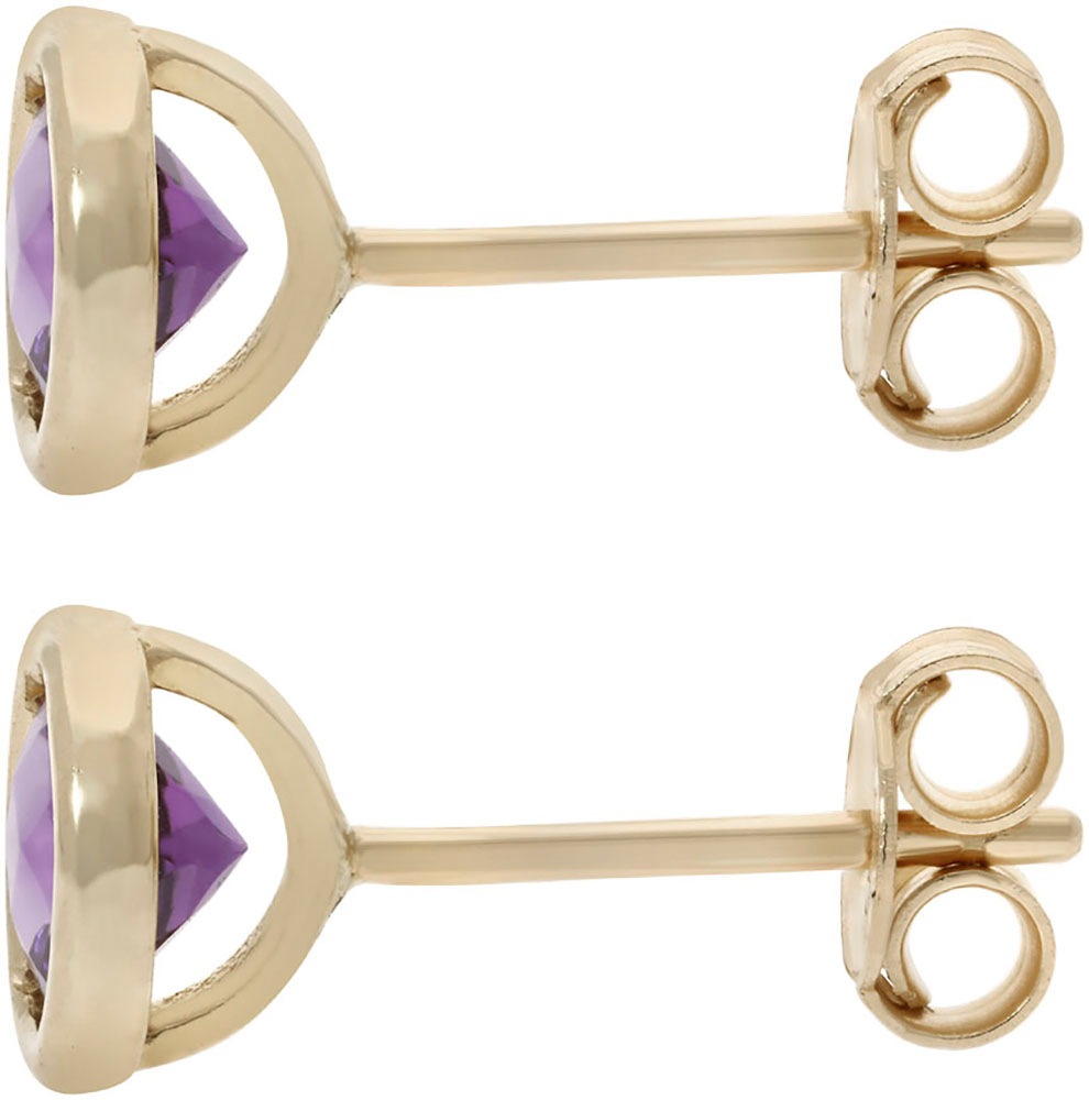 Firetti Paar Ohrstecker »Schmuck Geschenk Gold 585 Ohrschmuck Ohrringe Solitär«, mit Peridot oder Amethyst
