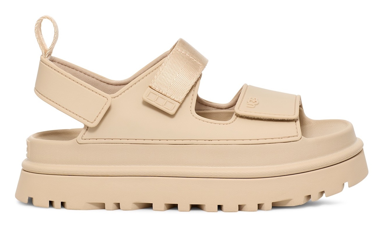 UGG Plateausandale »GOLDENGLOW«, Sommerschuh, Strandschuh, Plateausandale mit Klettverschlüsse