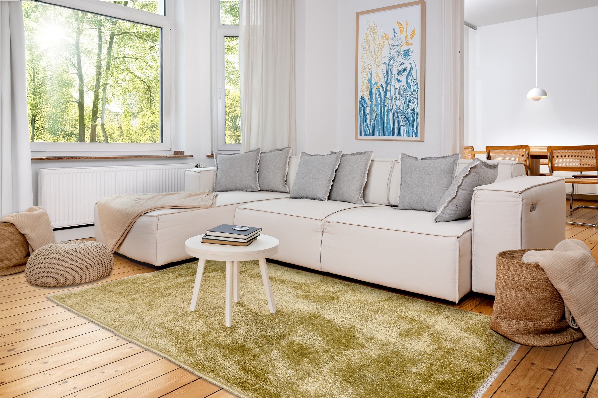ASTRA Teppich »Stevie 250«, rechteckig, 9 mm Höhe, weicher Kurzflor, gewebt, Wohnzimmer, Schlafzimmer