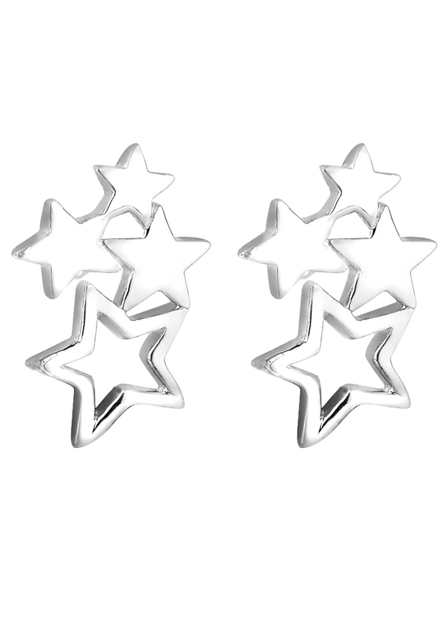 Elli Paar Ohrstecker »Ohrringe Sterne Astro Trend Filigran 925 Sterling Silber«