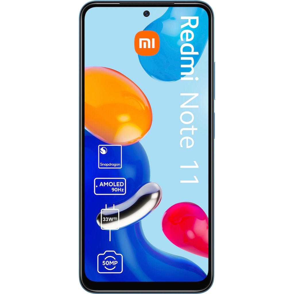 Xiaomi Smartphone »Redmi Note 11«, Star Blue, 16,33 cm/6,43 Zoll, 64 GB Speicherplatz, 50 MP Kamera