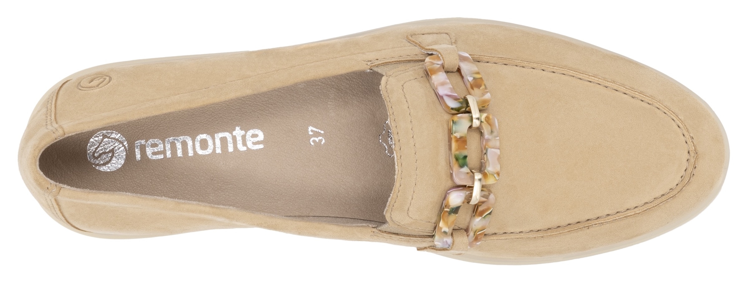 Remonte Loafer »Elisabeth Hurley-Collection«, Slipper, Halbschuh, Businessschuh mit modischer Zierkette