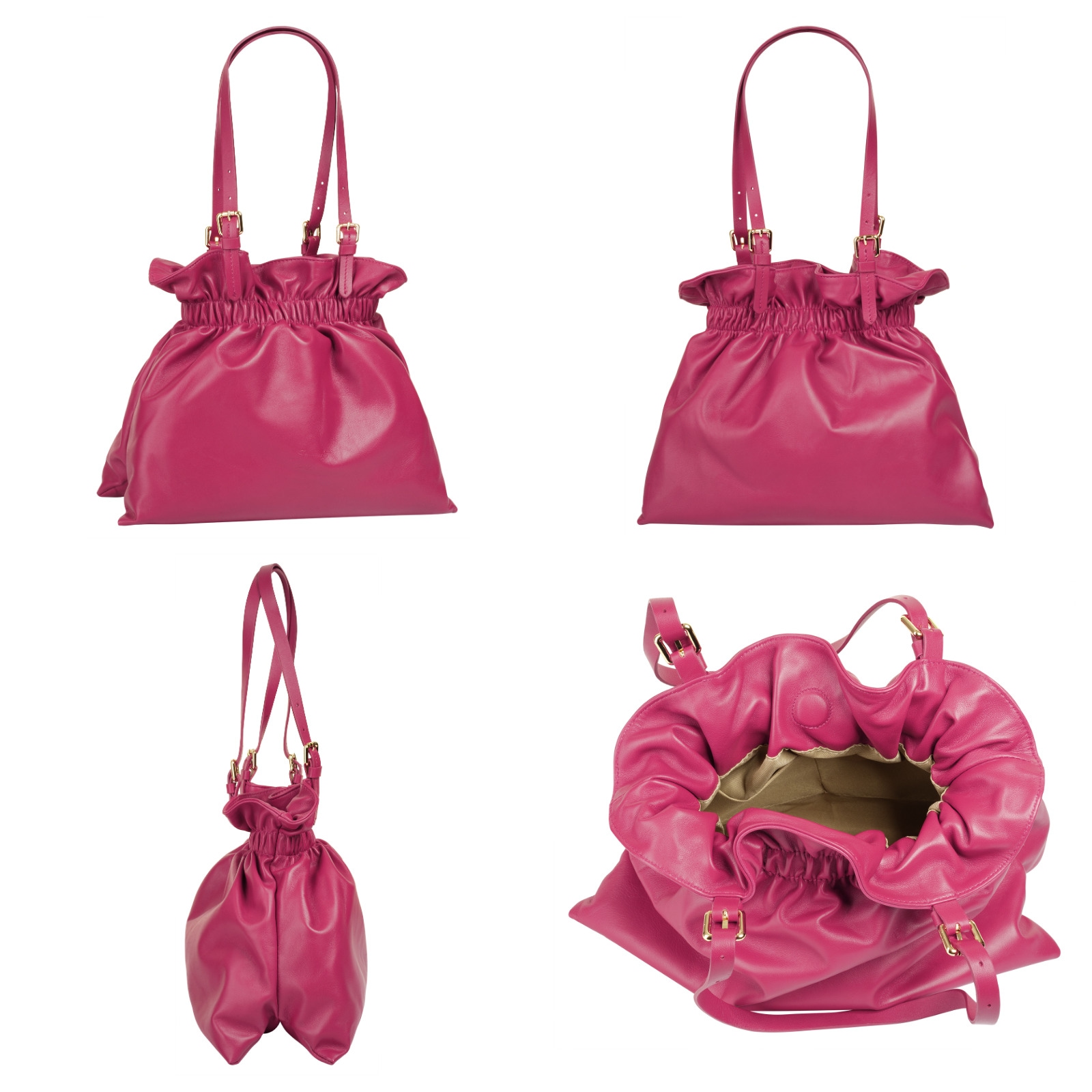 Samantha Look Shopper, echt Leder, Made in Italy