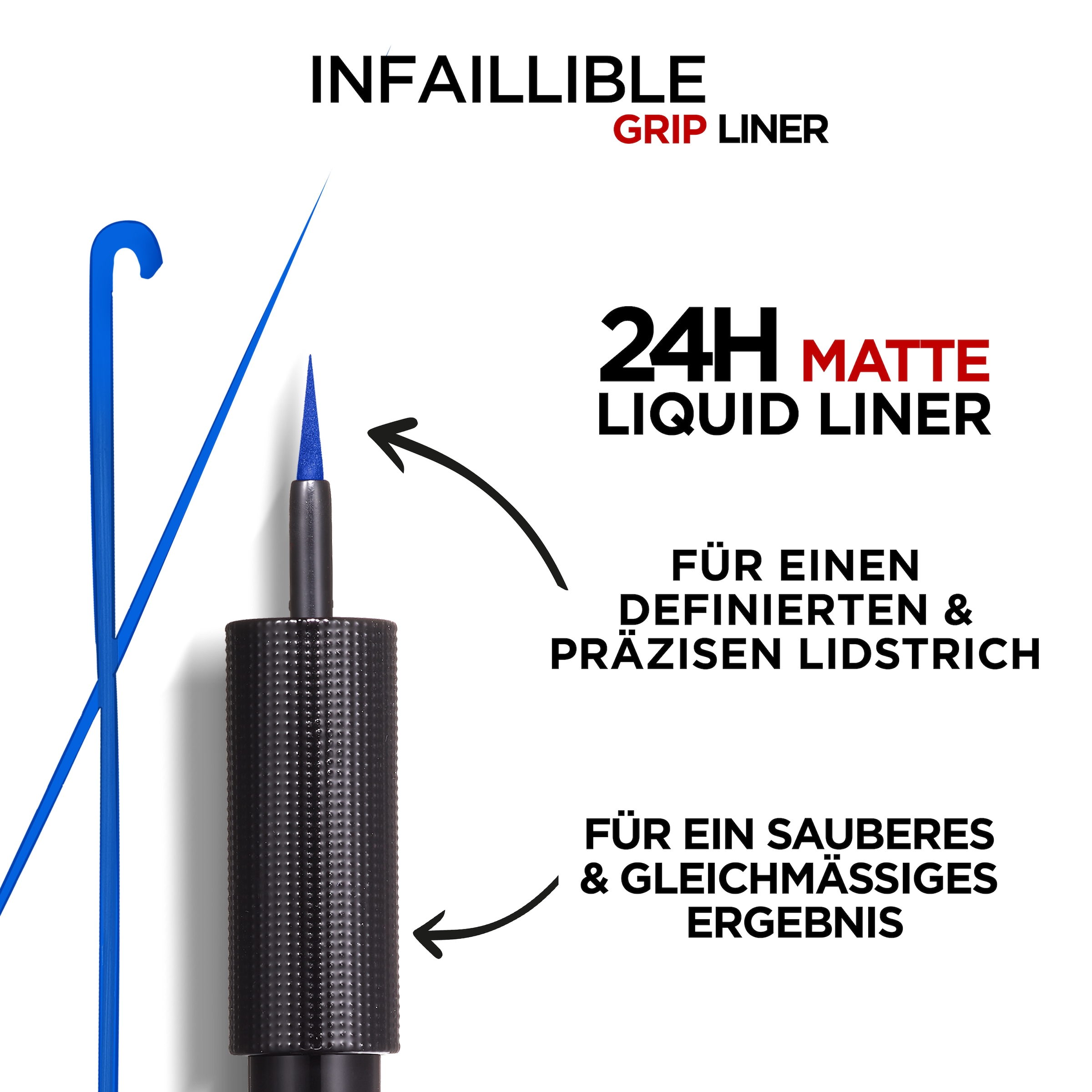 L'ORÉAL PARIS Eyeliner »INFAILLIBLE 24H MATTE LIQUID LINER« sorgt für makellose Linien mit hochglänzendem Finish