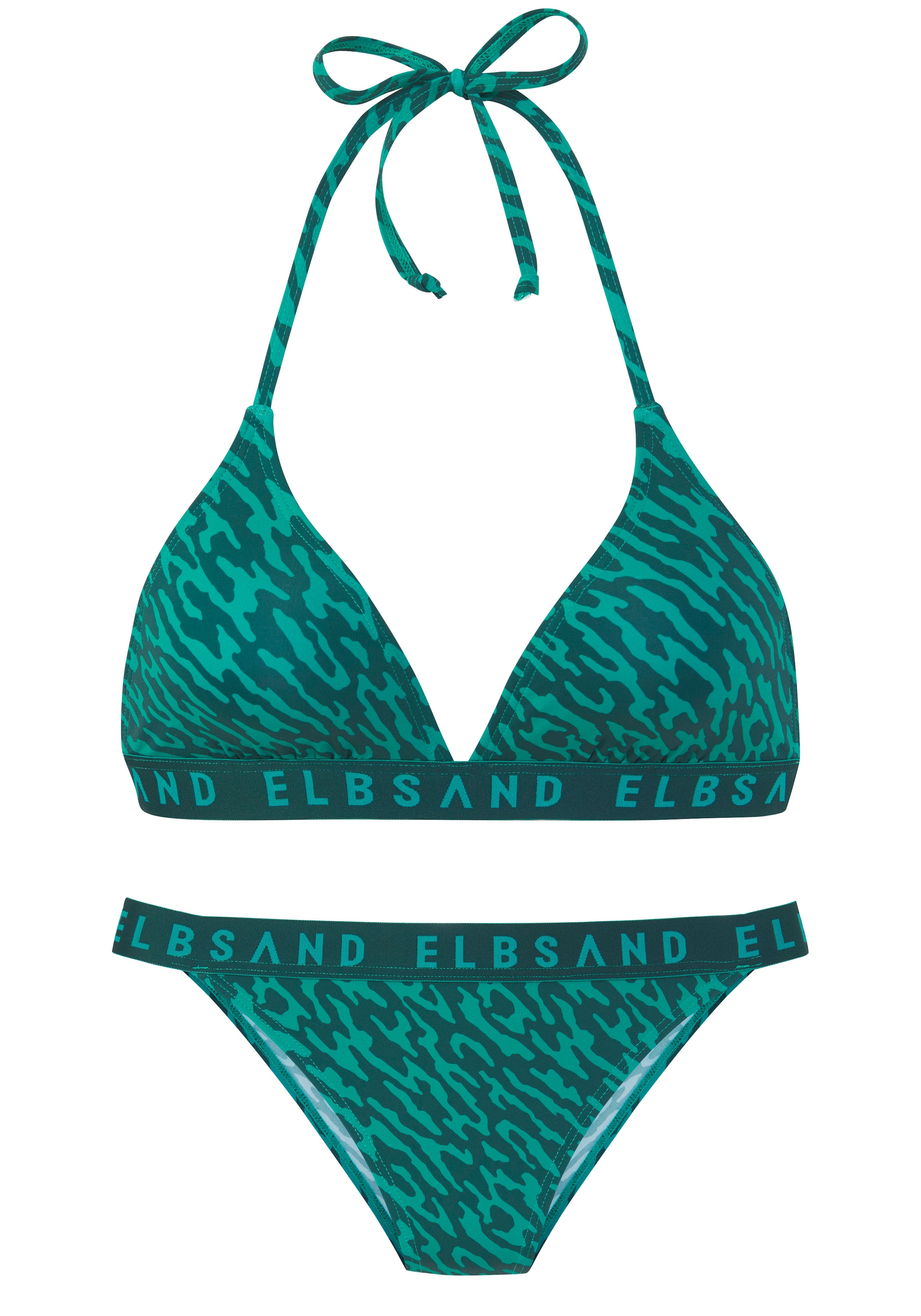 Elbsand Triangel-Bikini, mit Markenschriftzug